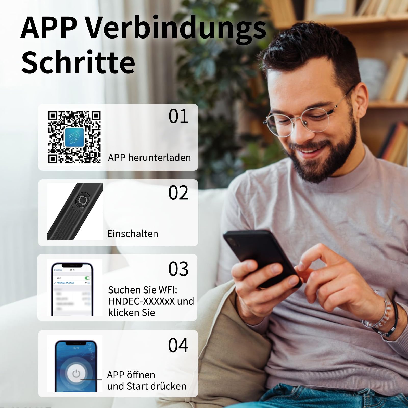 Miluna Ohrenreiniger, OIP67 Wasserdicht Ohrklar mit 6 LEDs, Miluna Pro Ohrenreiniger mit 1080P HD WiFi Kamera, hrenschmalz Entferner Otoskop für iPhone, iPad und Android-Smartphones