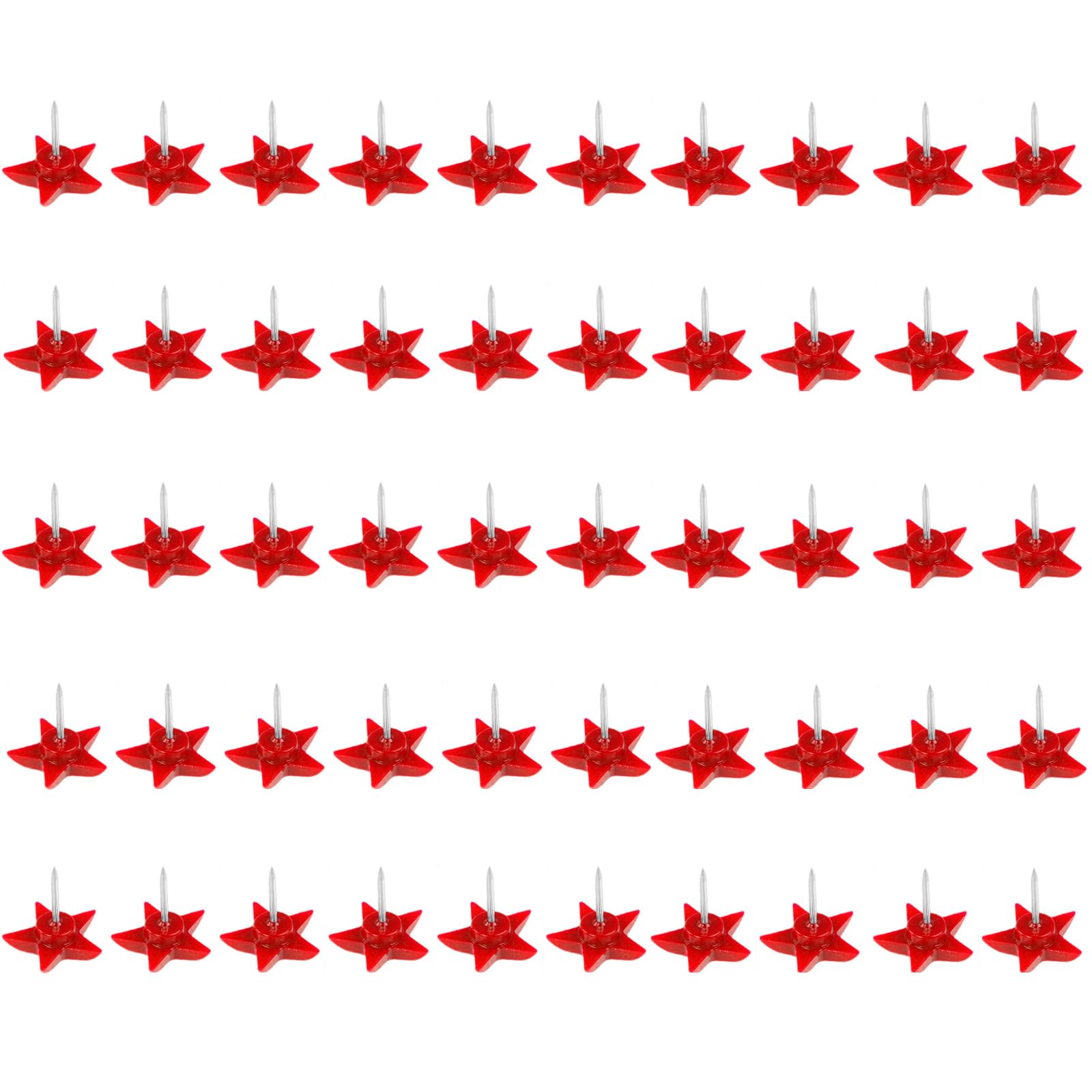 XuQiZZpp 100Pcs Star Head Push Pins Cork Notice Board Thumb Tacks Drawing Pins Five Pointed Star Pushpin for Bulletin Boards