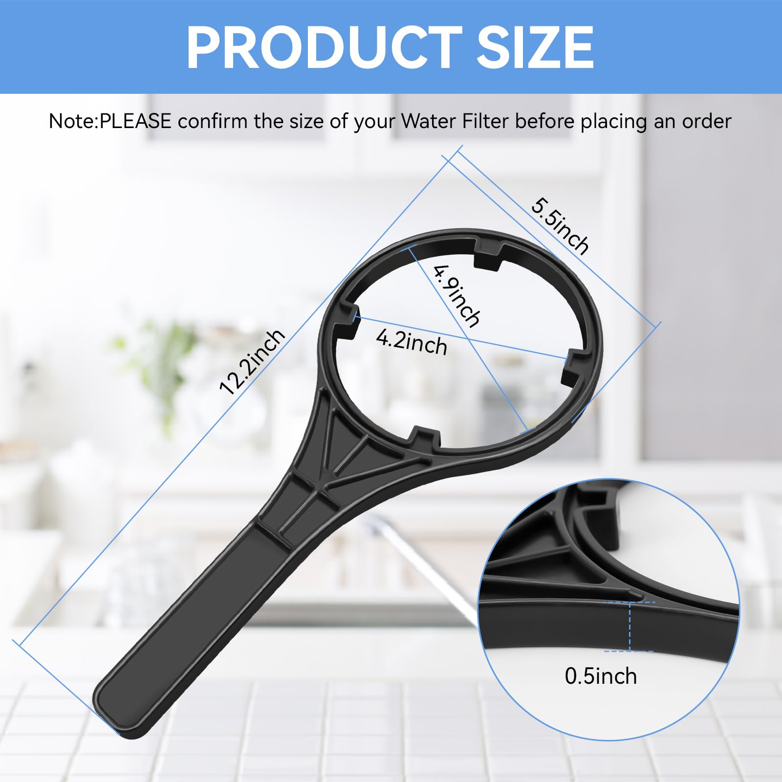 Water Filter Wrench - Fits Pentair & More -3 Water Filter Wrench - Fits Pentair & More -3