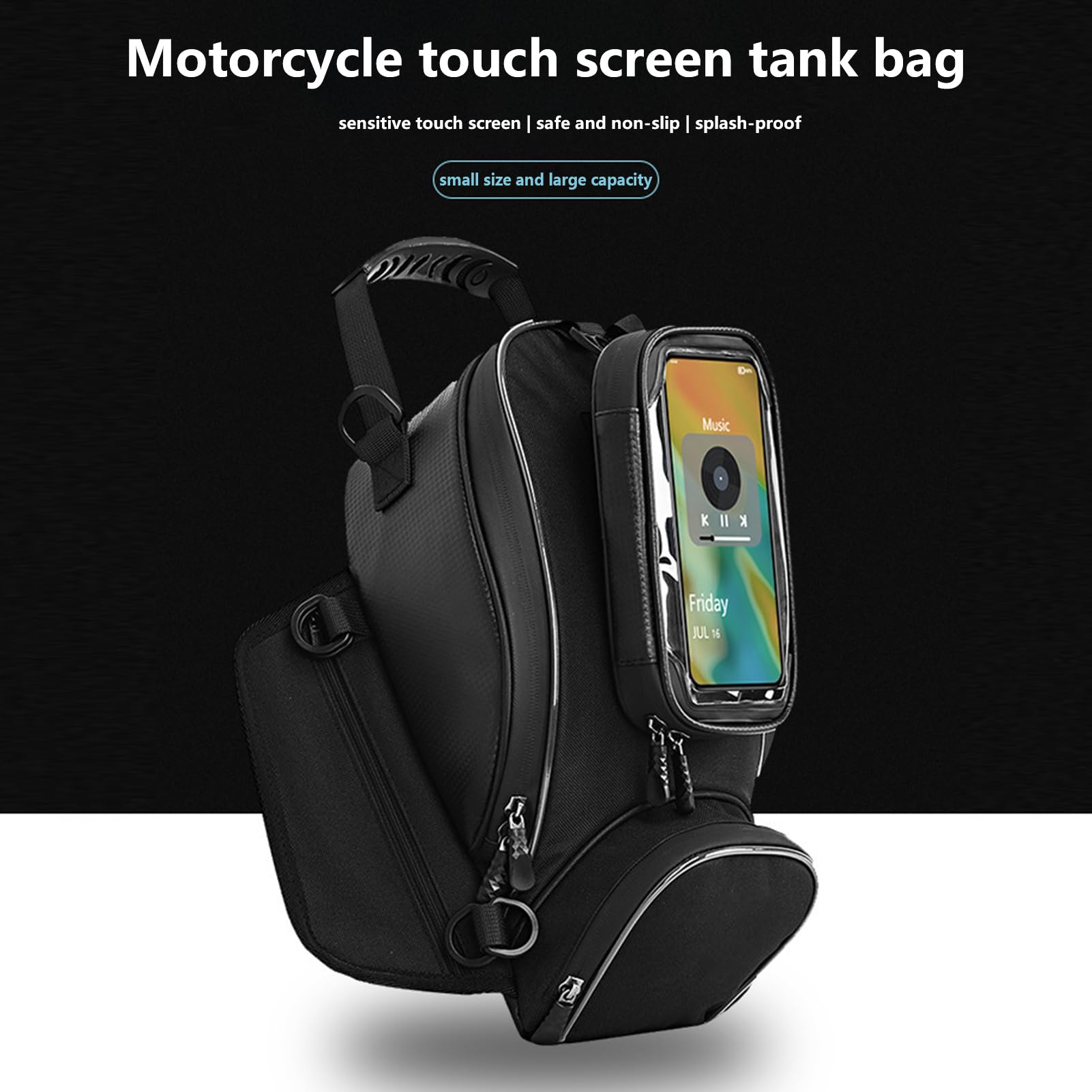 Sac de Réservoir Sac de Réservoir Moto Magnétique et Imperméable