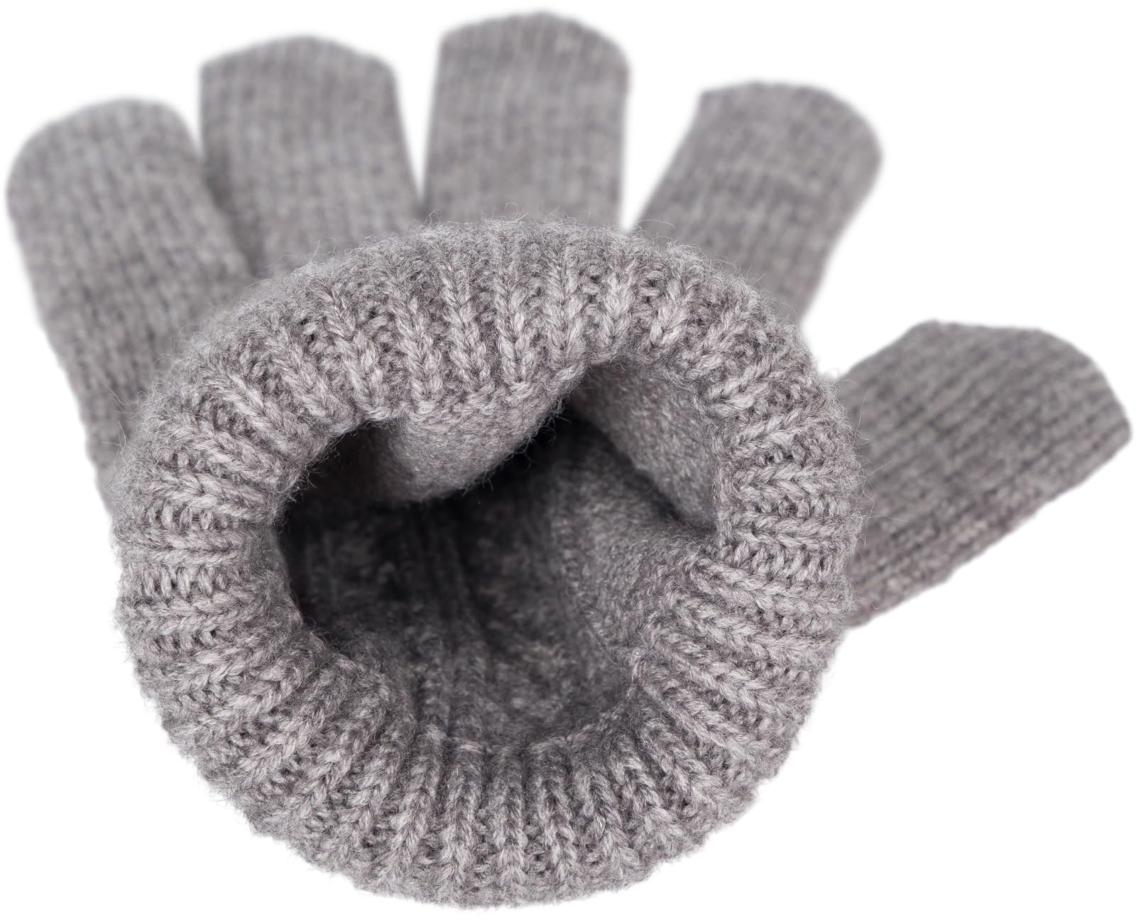 styleBREAKER Set invierno 3 piezas mujer: bufanda | Set: Bufanda trenzada 175x28cm, gorro 59cm con pompón de pelo sintético y guantes 16-21cm.
