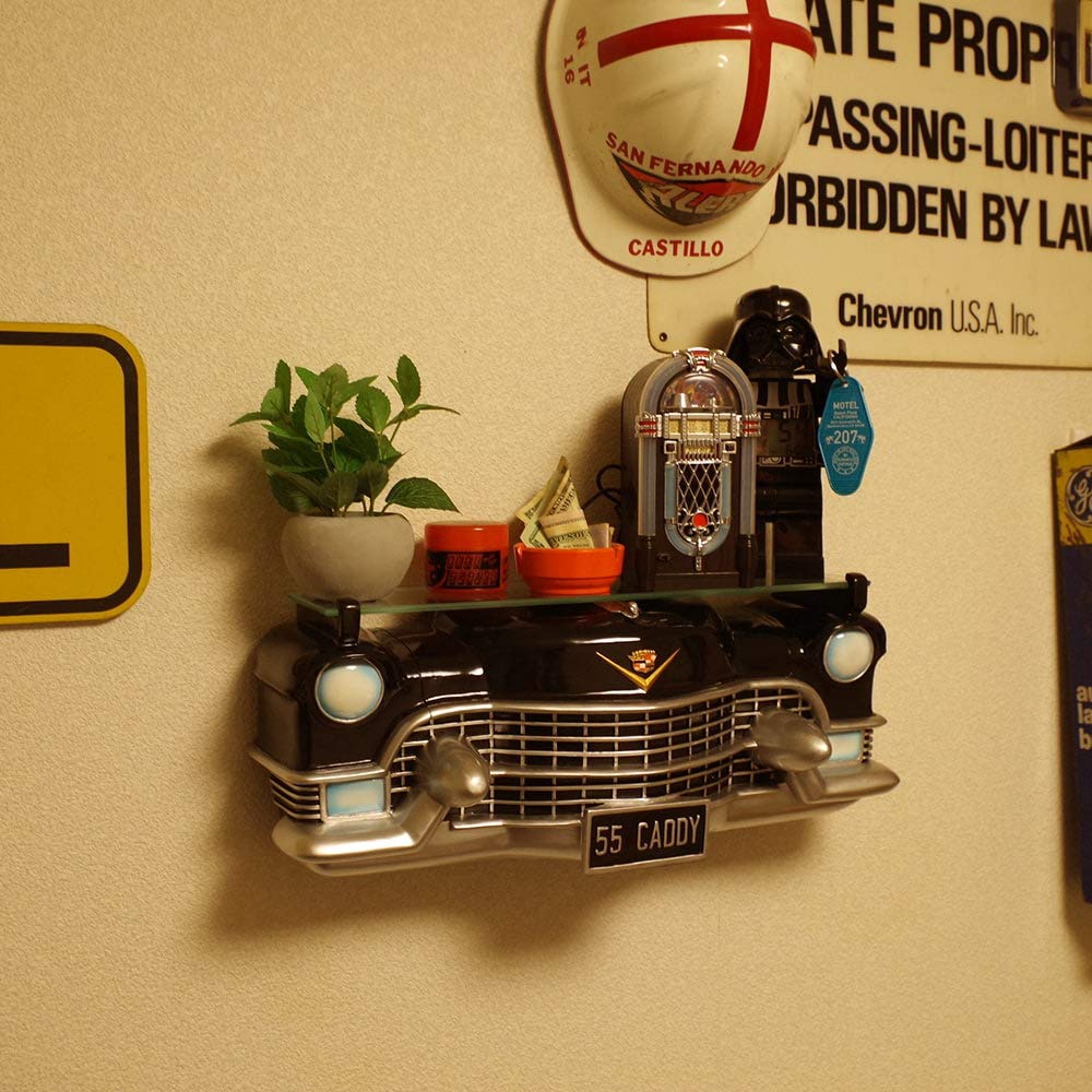 Amazon｜アメリカン雑貨 CAR SHELF カーシェルフ 55CHEVY BLACK｜収納