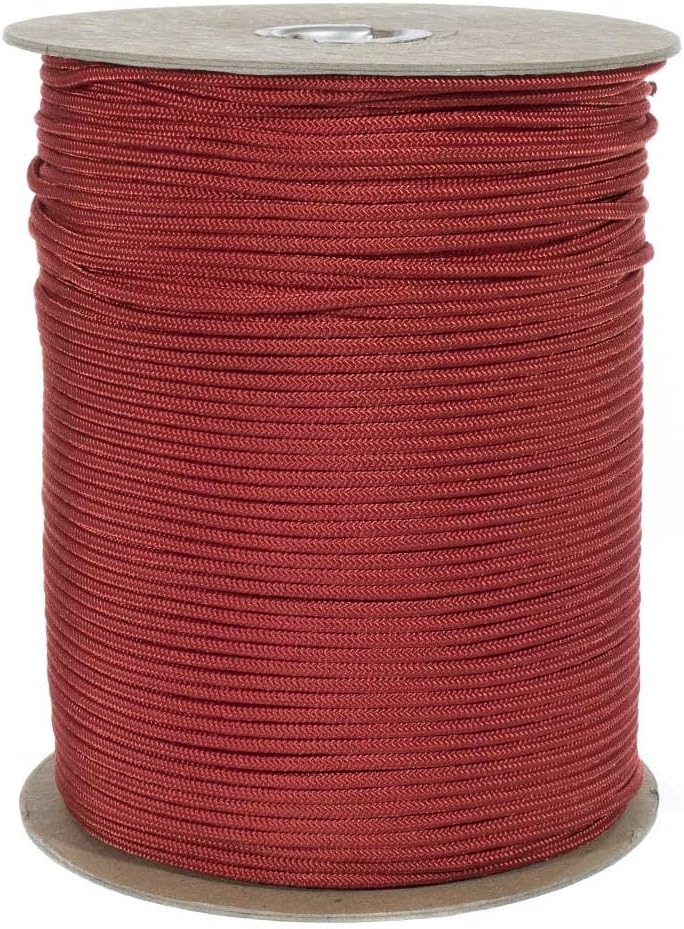 Golberg Premium Polyester Accessory Cord – USA Made Smooth Braid Minimal Stretch Rope – Sizes of 3mm, 4mm, 5mm, or 6mm – Lengths of 25, 50, 100, 250, and 1000 Feet – Compact and Lightweight Cord