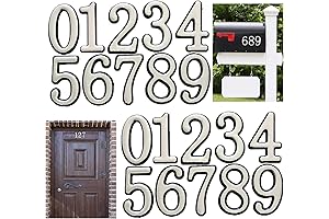 COZUHAUSE: Modern Mailbox Numbers for Outside Homes