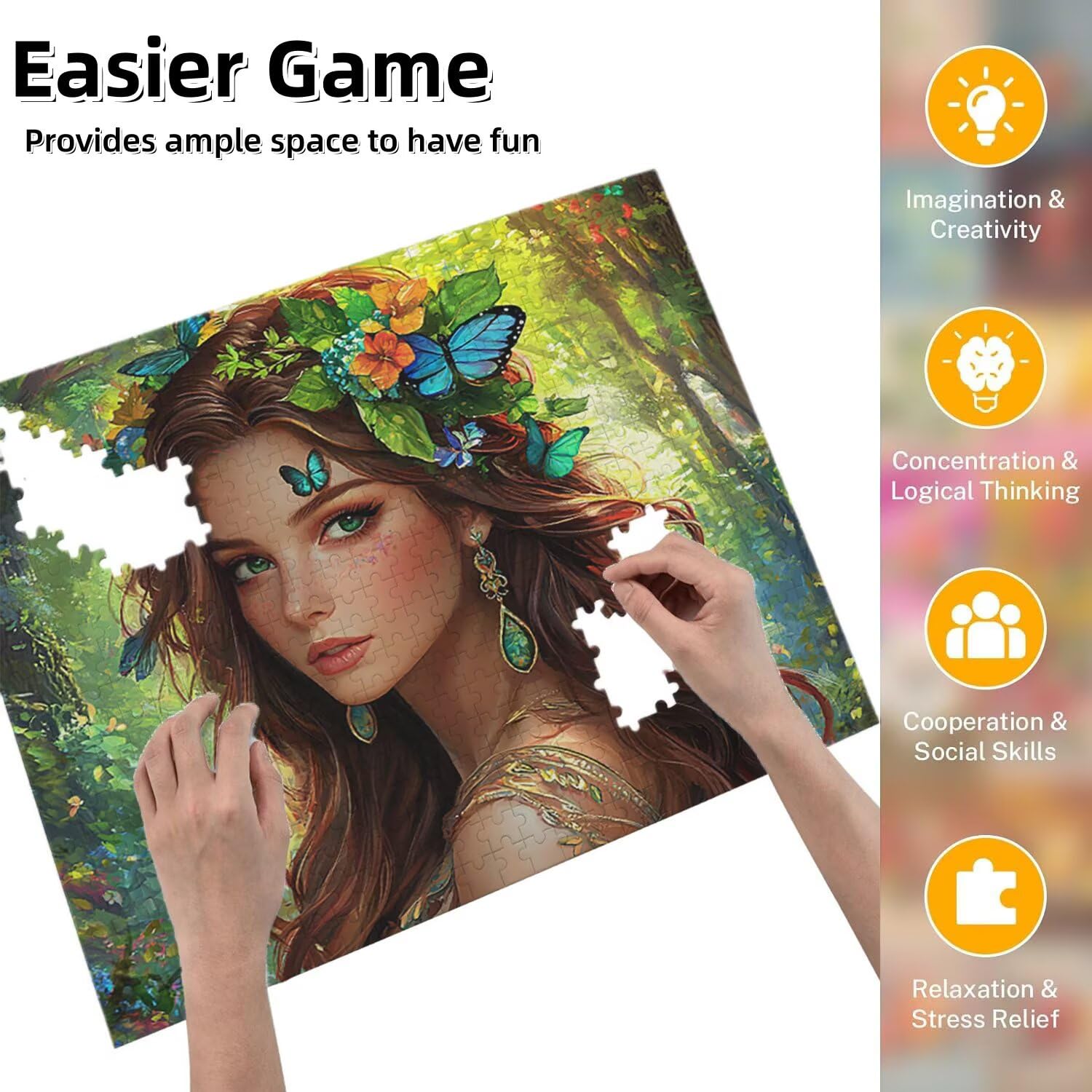 Jigsaw Puzzle, 6000 Pezzi Puzzle Classici, Foresta Delle Donne Puzzle Rilassamento Intelligence, Mpossibile Difficile Puzzle Impegnativo per Adulti Puzzle Gioco Familiare, Regalo per Amore fr0-370