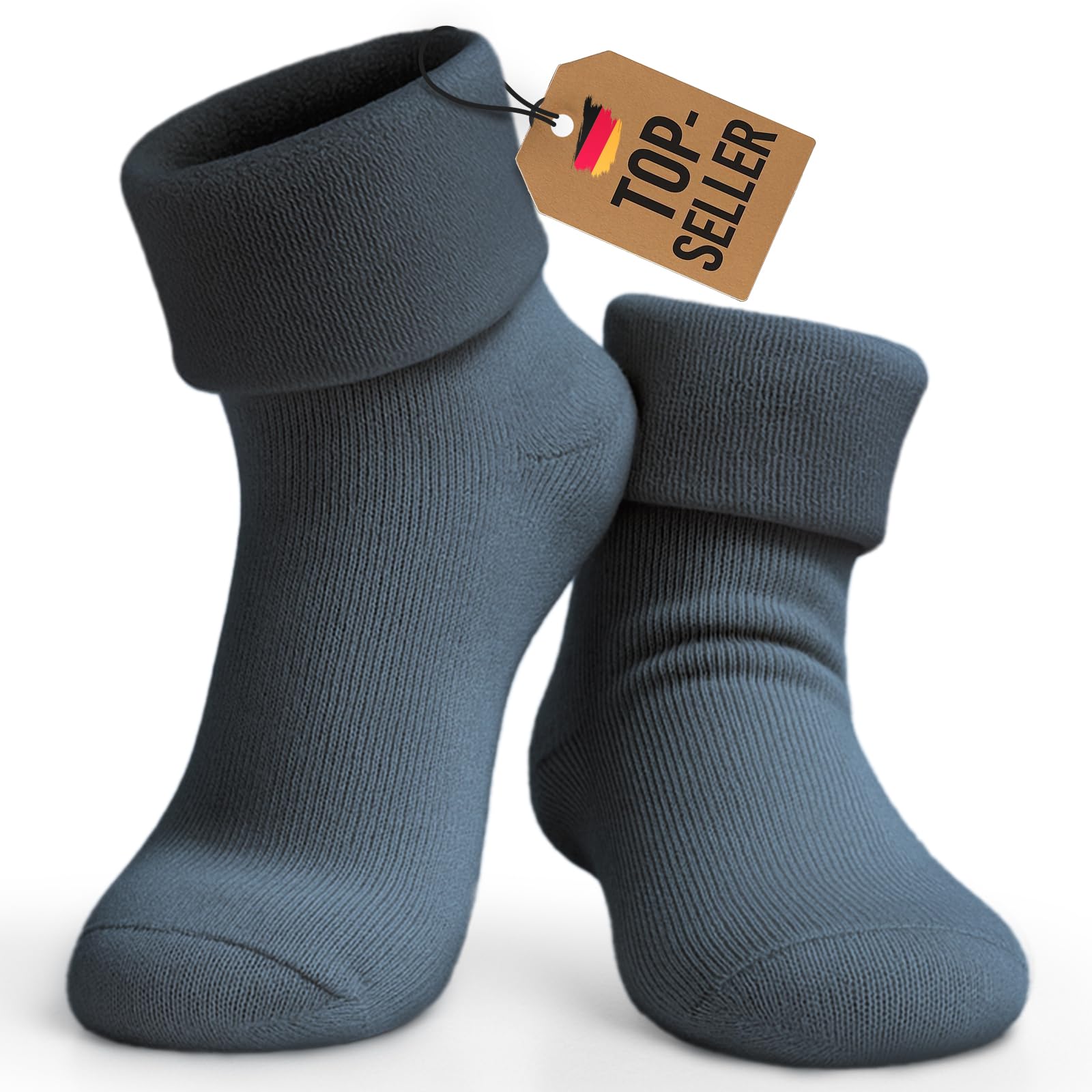 Chaussettes de lit douillettes unisexes - Chaussettes de sommeil moelleuses et sans couture pour homme et femme - Chaussettes de nuit chaudes pour le bien-être et le yoga - Vendues par paire