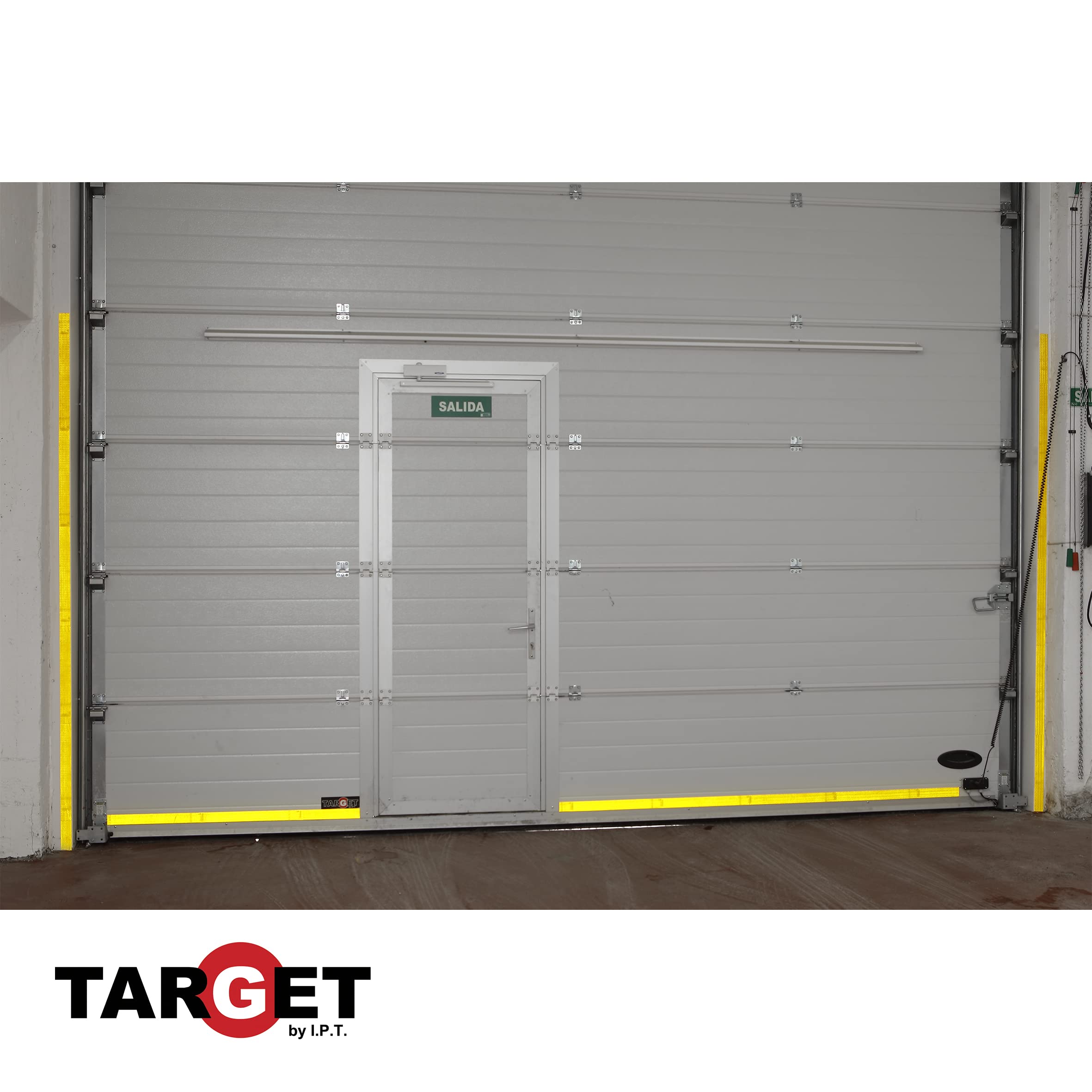 TARGET CRA33100 - Cinta Reflectante - Adhesiva - 33 Metros x 100 Milímetros - Advertencia - Señalización - Marcaje - Extra Ancha - Peligro - Seguridad - Amarilla