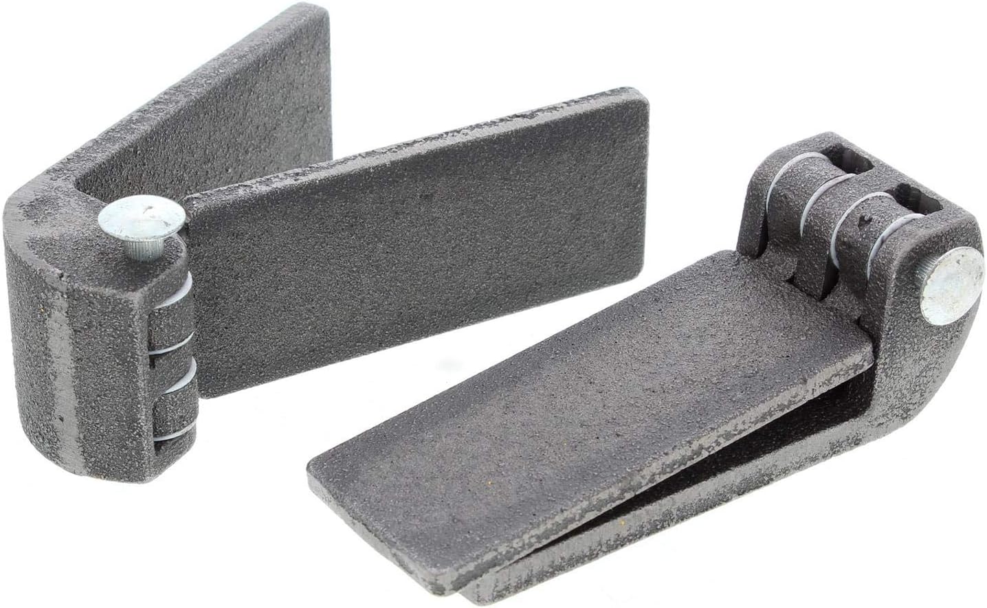 Speedway Motors Universal Budget Door Hinges, Cast Steel Two-Tongue Design with Nylon Washers, 1-5/8” x 3-3/4” Bare Finish Hinges for Model T & Lightweight Custom Door Applications
