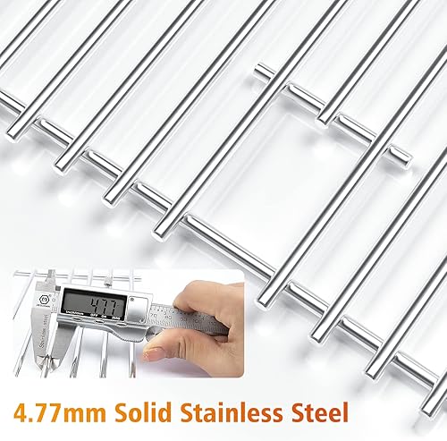 Miniatura 4 de Hisencn Rejillas de cocina para Home Depot Nexgrill 820-0033, Master Forge 820-0033, Megamaster 820-0033M, rejillas de cocina de acero inoxidable de