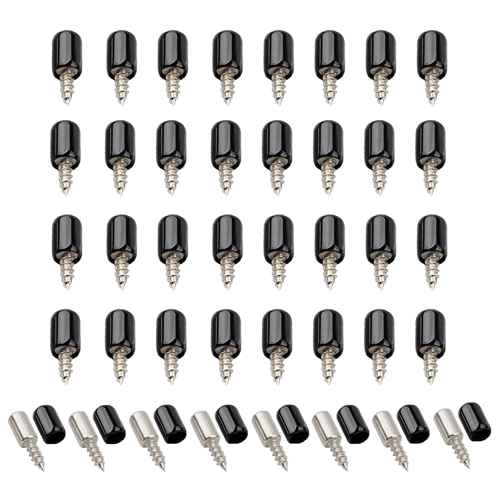 WUMUZAI 40pcs Cabinet Shelf Pegs with Non-Slip Sleeve