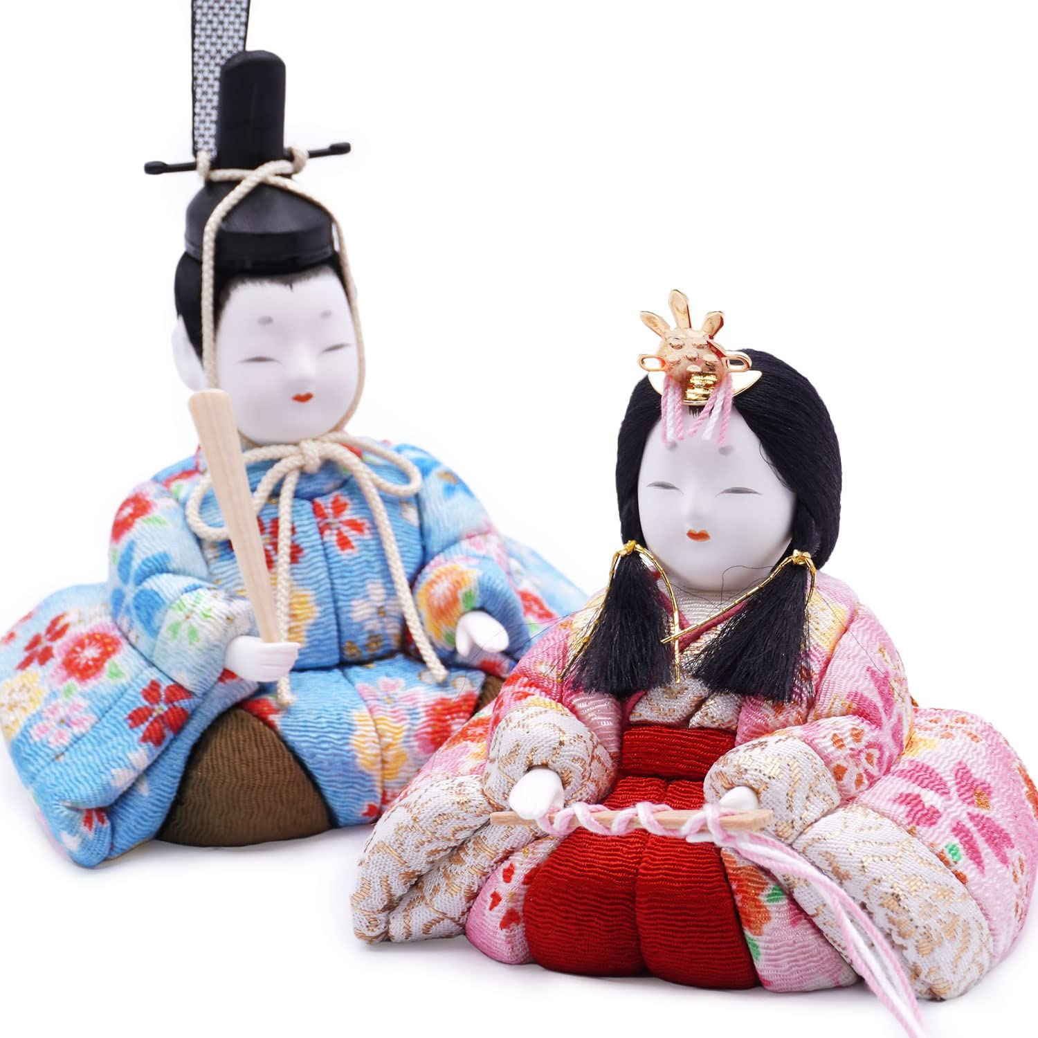 Amazon.co.jp: 一秀作 江戸木目込 桃山雛 S-2 親王飾り : おもちゃ