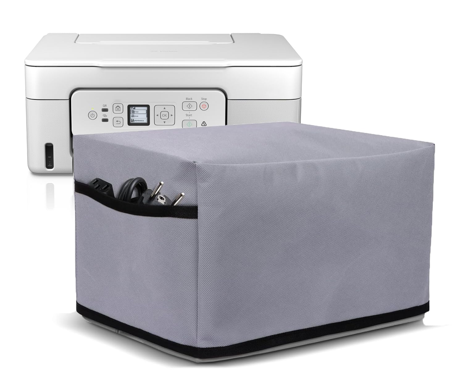 Dust & Water Proof Printer Cover for Canon Pixma G3780 (Grey)-image-11