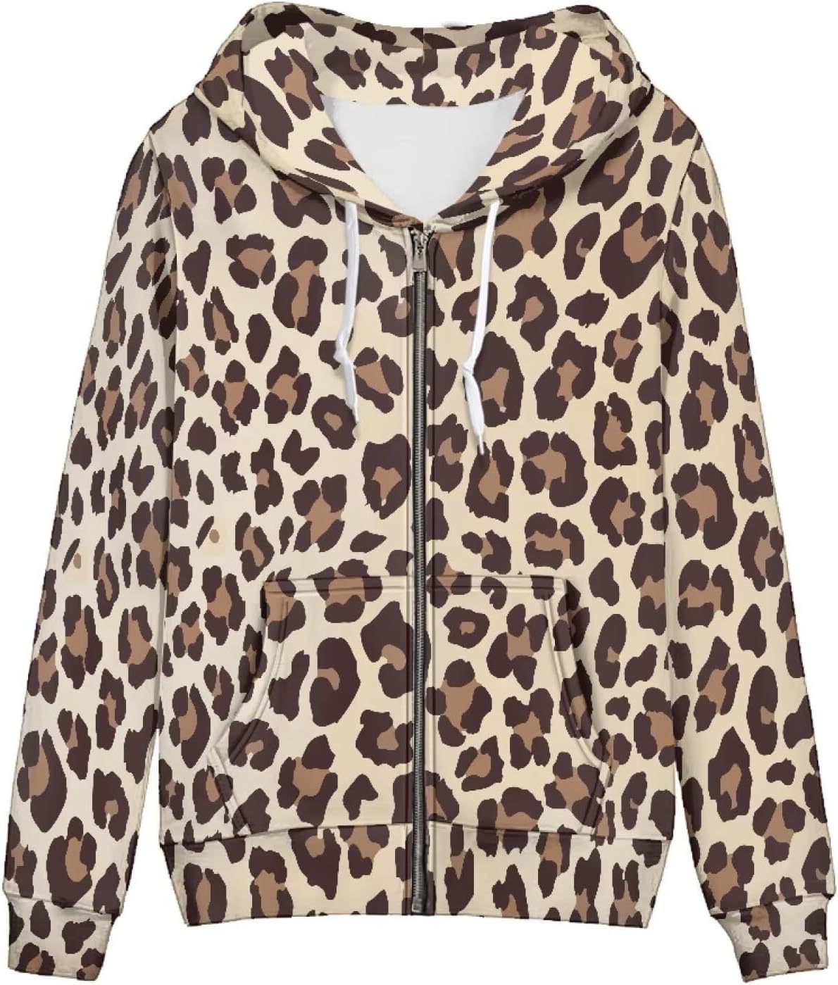 Women's Fashion Hoodies Sweatshirt Teen Girls Zip Up Jacket Long Sleeve Pullover Top XS-5XL