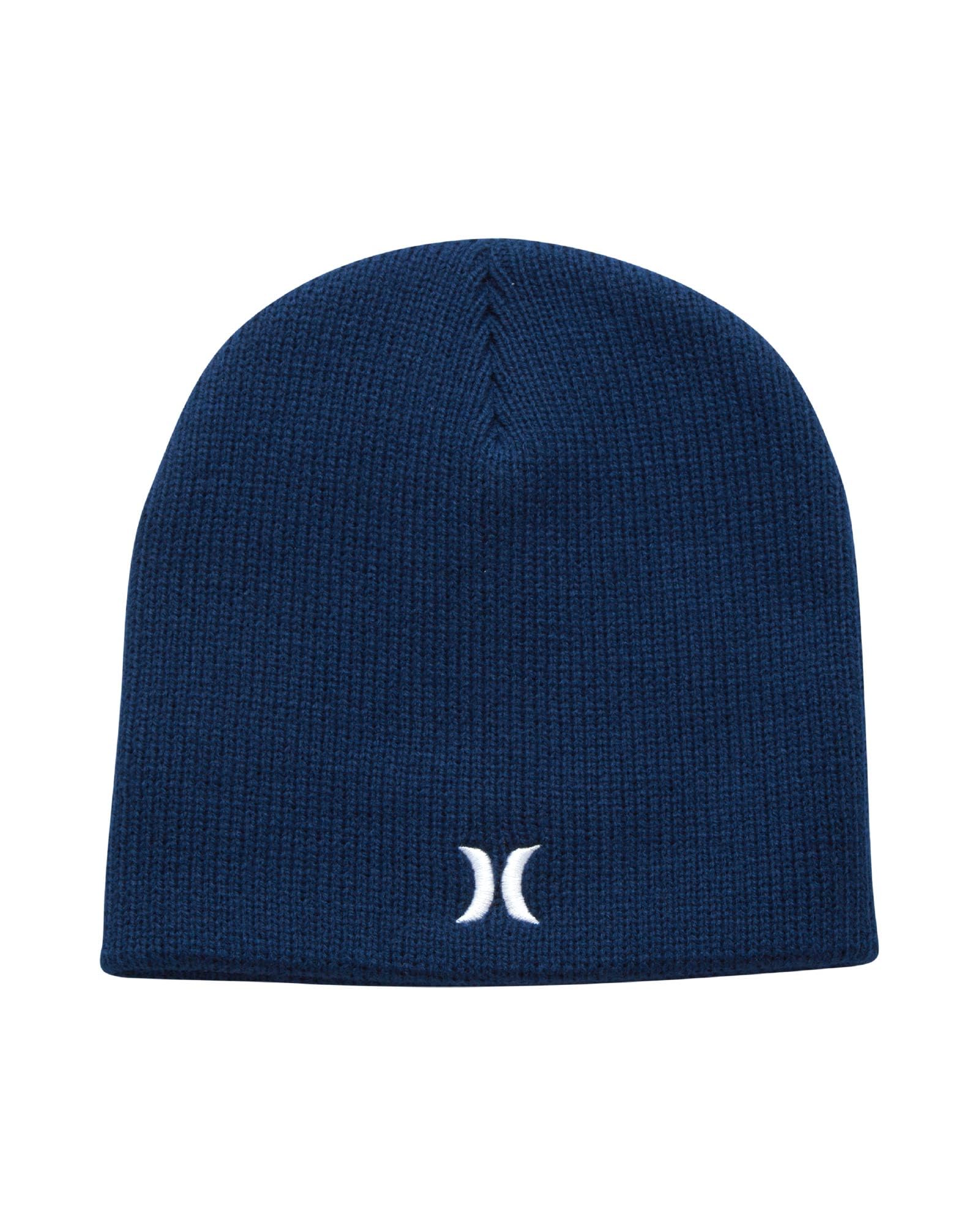 Hurley Gorro de invierno para hombre - Heavyweight Icon Staple Beanie, Obsidiana, talla única