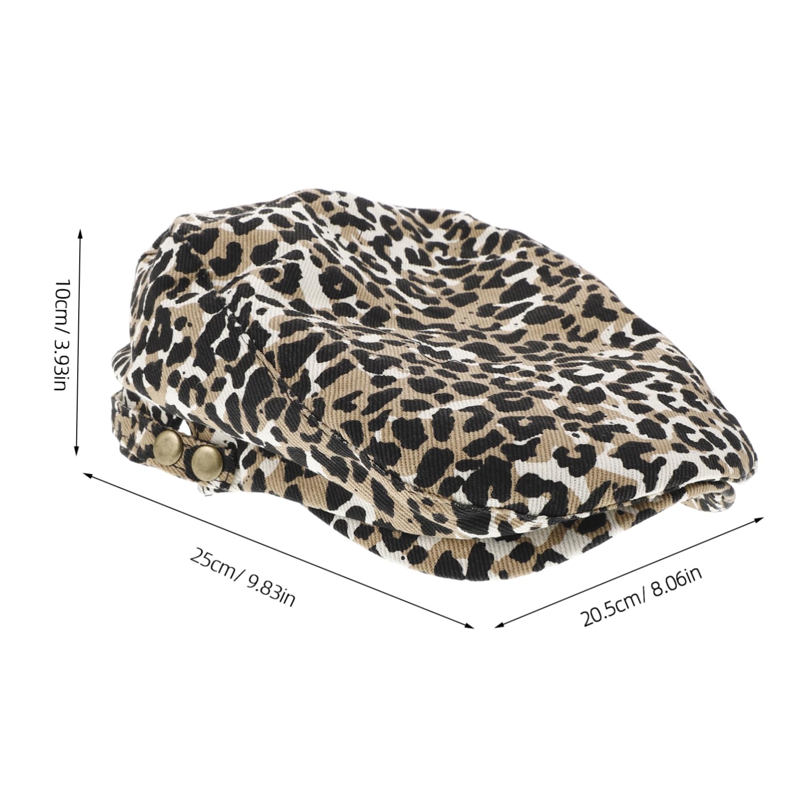 NOLITOY Leopard Print Newsboy Hats Beret Cap Beret Hat Women Men Newsboy Cap Adjustable Spring Autumn