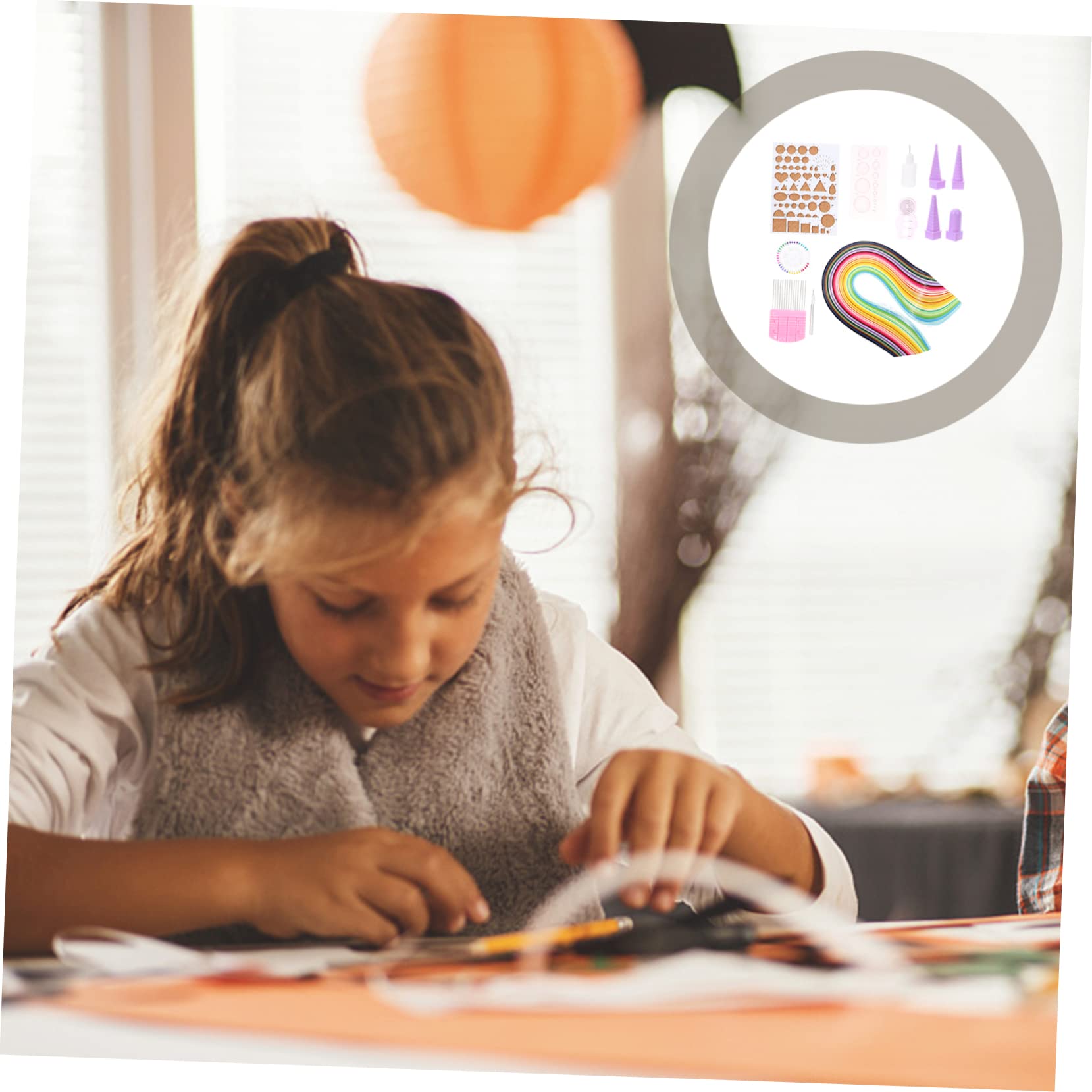 Tofficu Papierquilling Satz für Kinder und Anfänger, 1 Satz, Selbstgemacht