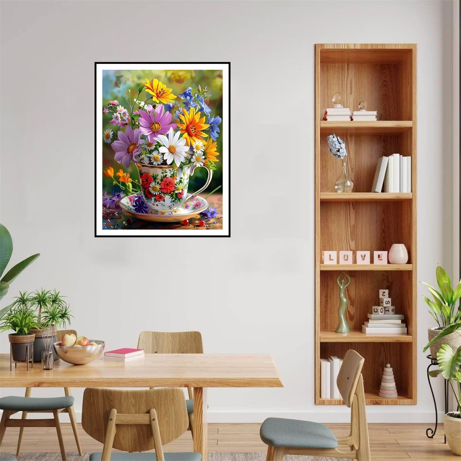Amazon | ダイヤモンドアート 花 ダイヤモンドアート カップ