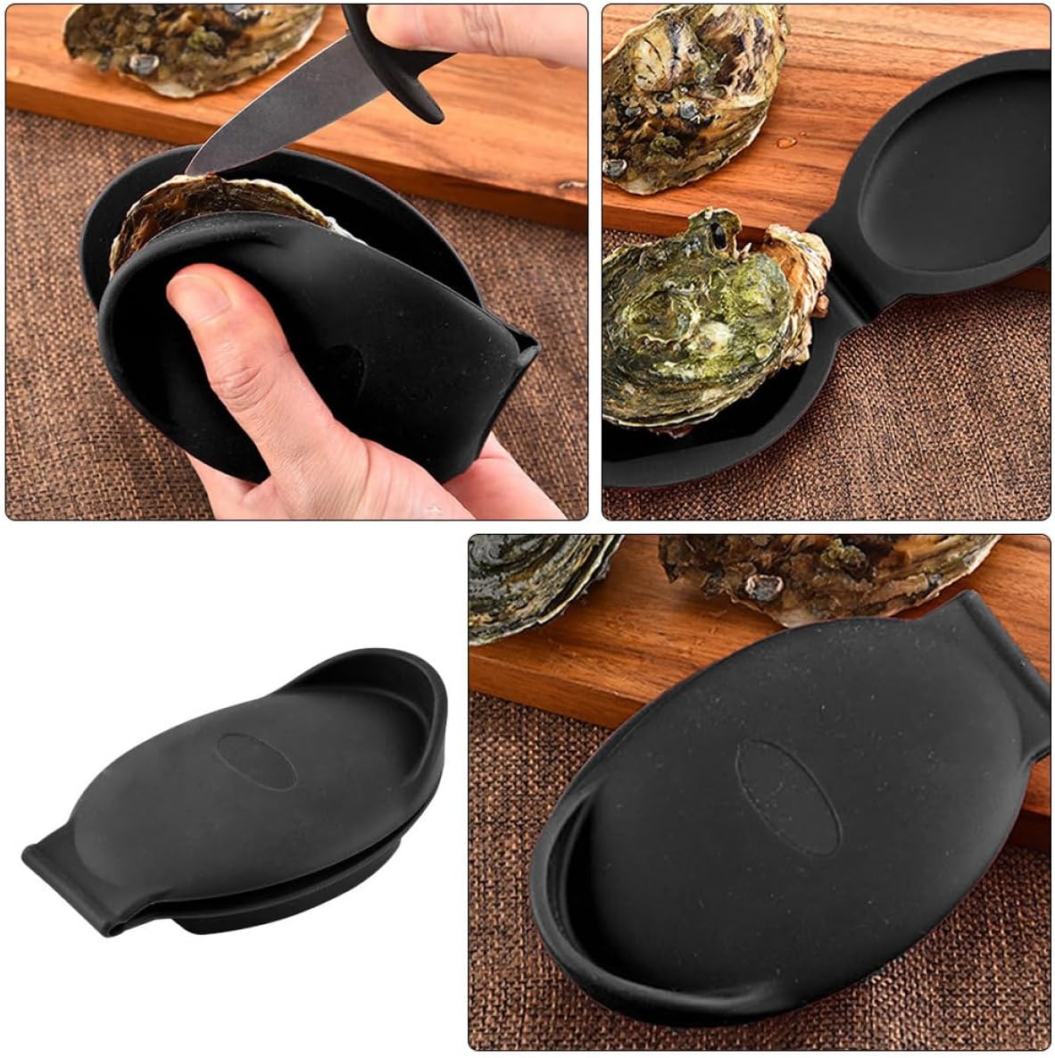 Oyster Shucking Hand Clip Silicone Nonslip Lightweight Seafood Tool image 3
