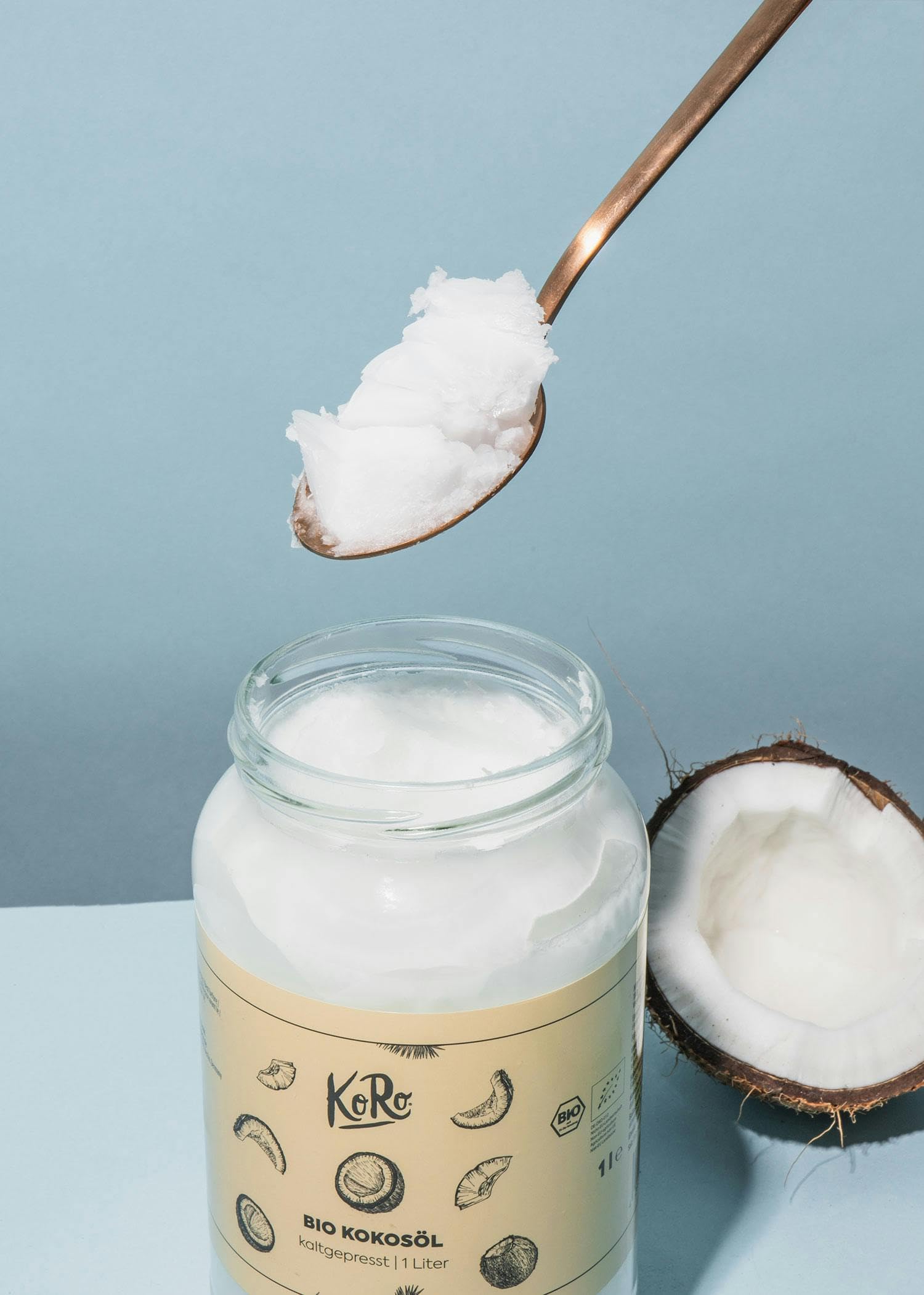 KoRo - Huile de coco bio 6 x 1 L