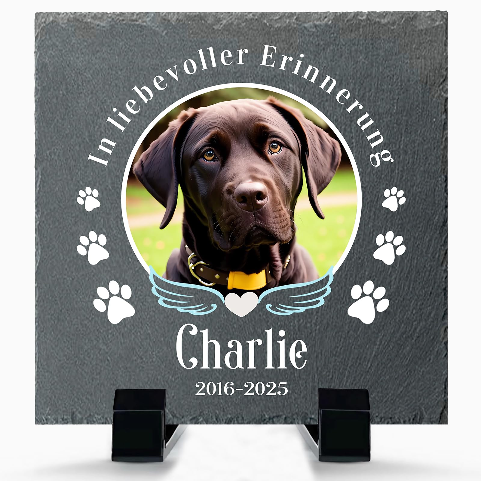 Personalisierte Haustier-Gedenktafel, Haustier-Gedenkgeschenk, Katzen-Gedenkstein, Hunde-Gedenkstein bei Verlust von Hund oder Katze, wetterfestes Outdoor-Andenken für Haustiere