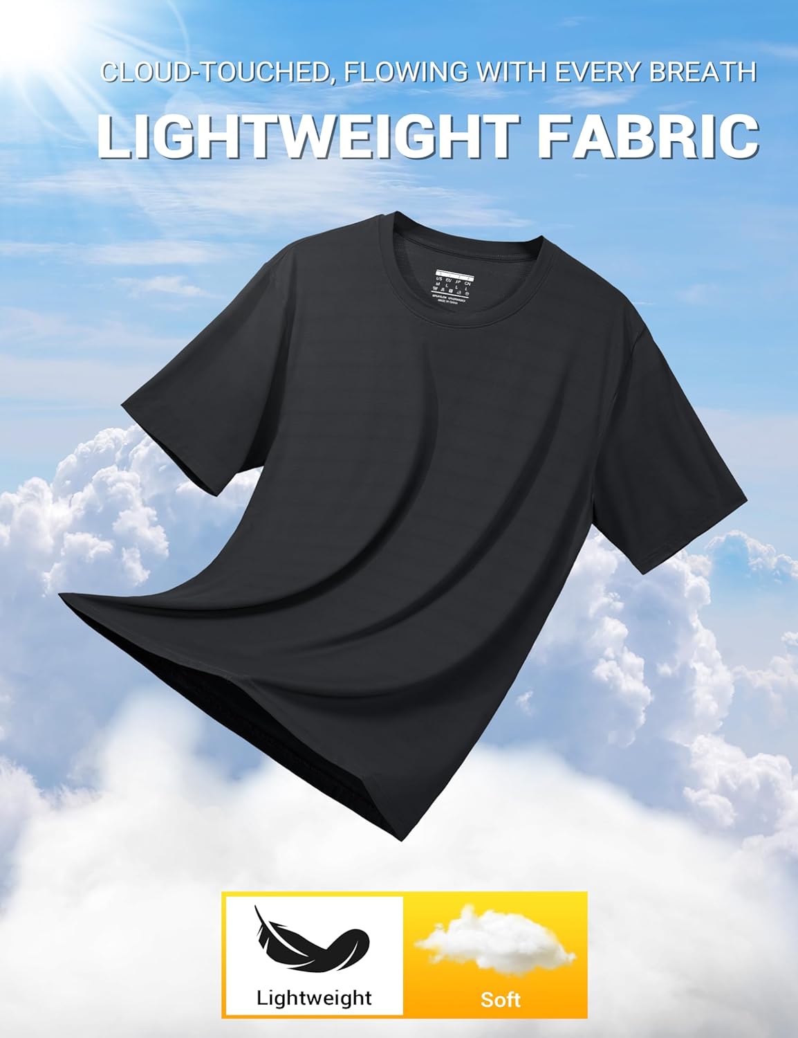 TACVASEN Men's Lightweight Athletic T-Shirts Quick Dry Workout Gym Tops Short Sleeve Running Tee Shirt Performance Activewear - Image 7