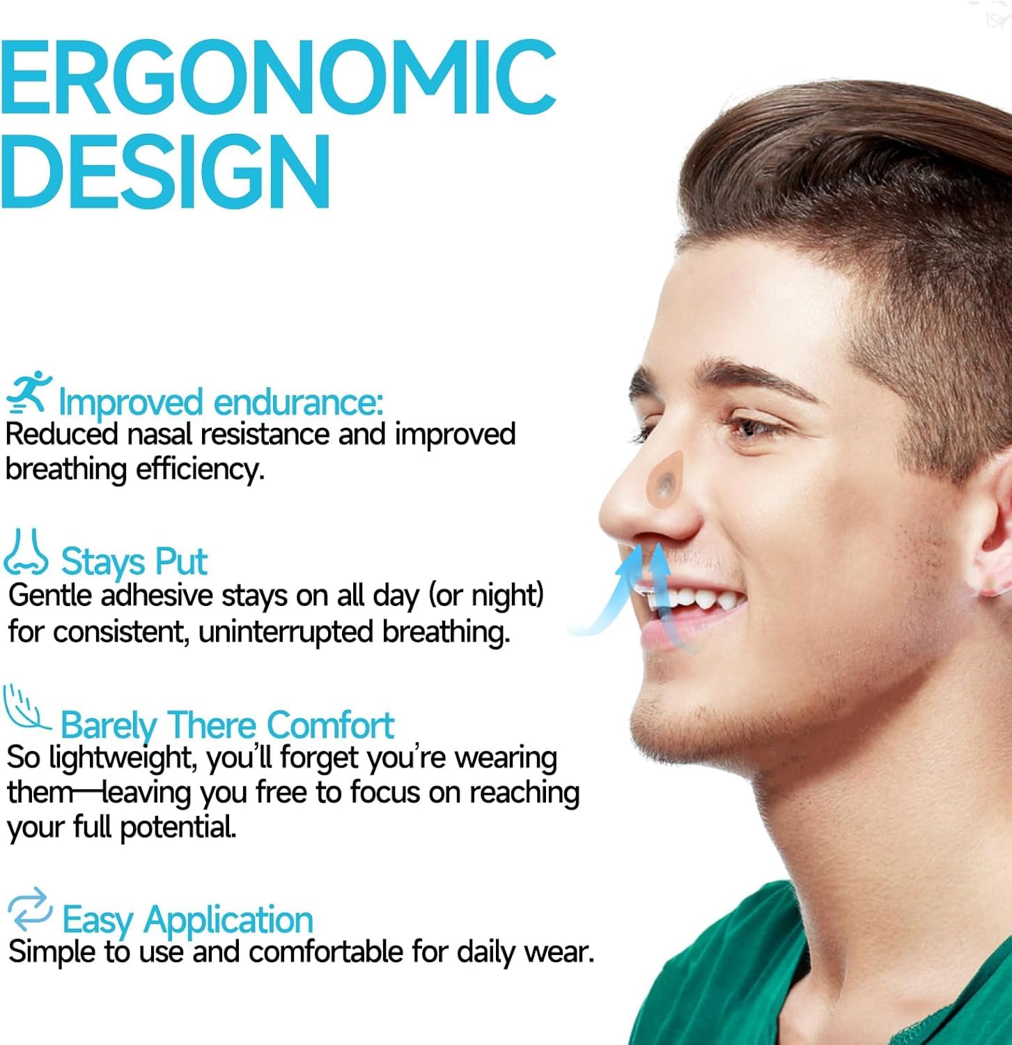 120 Pack Refill Tabs for Magnetic Nose Strip, Breathing Nasal Strips Snoring Aids for Men for Men & Women Improve Sleep Quality, Refill Anti Snoring Device Compatible with Magnetic Nasal Strips - 4