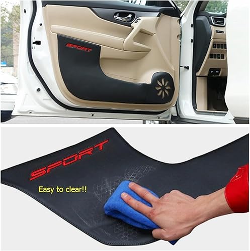 Miniatura 6 de Lapetus Car Inner Door Anti-Kick Pad Protection Cover Side Film Stickers Compatible for Nissan X-Trail X Trail T32 Rogue 2014-2020