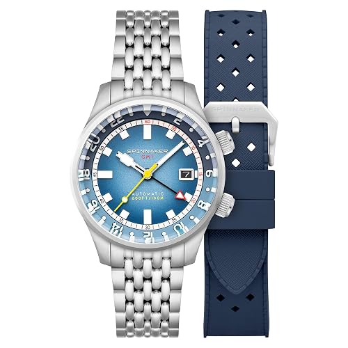 Men's Bradner GMT Automatic Watch with Solid Stainless Steel Bracelet