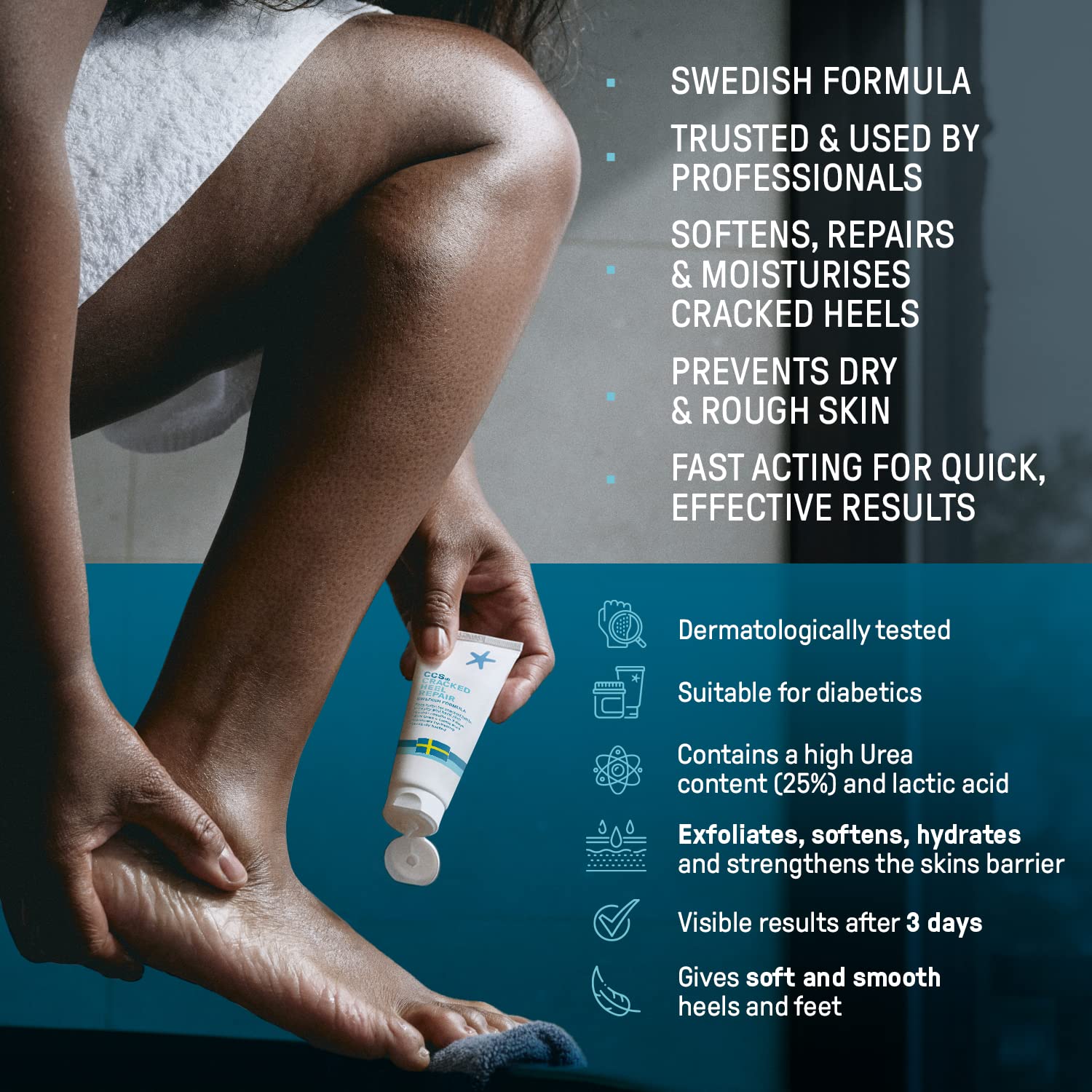 Buy CCS Cracked Heel Repair Balm 75ml Heel Balm for Cracked Heels and