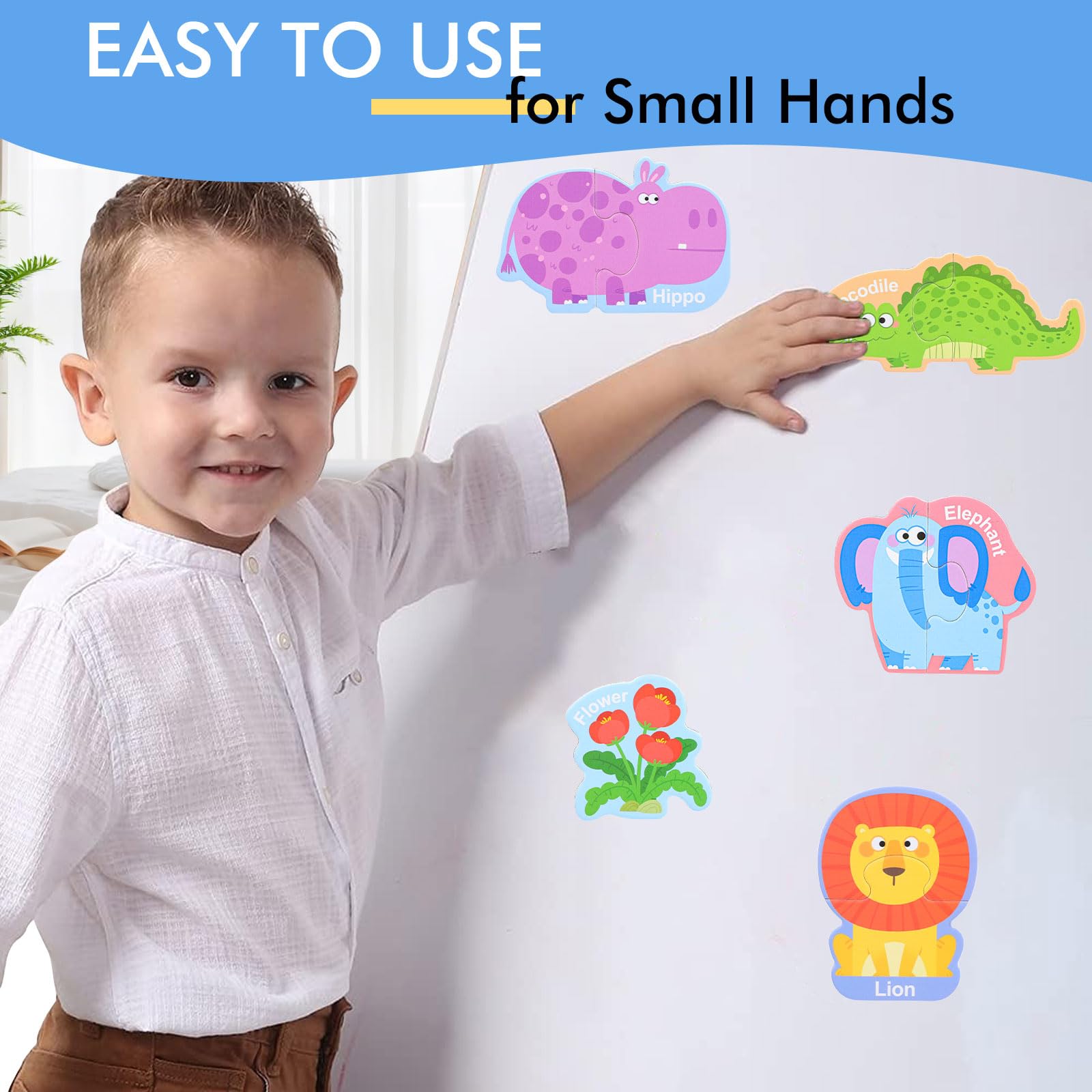 Fridge Magnets for Kids Wild Animal,Cute Vivid Animals Refrigerator Magnets for Kids Soft Back Magnetic Animals for Fridge,Toddler Magnets for Refrigerator (17PCS - Image 4