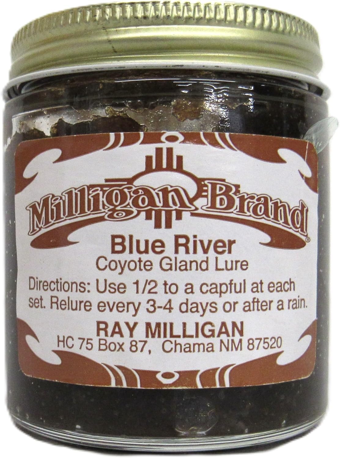 Blue River - Coyote Gland Lure - Milligan Brand 4 Ounce Bottle