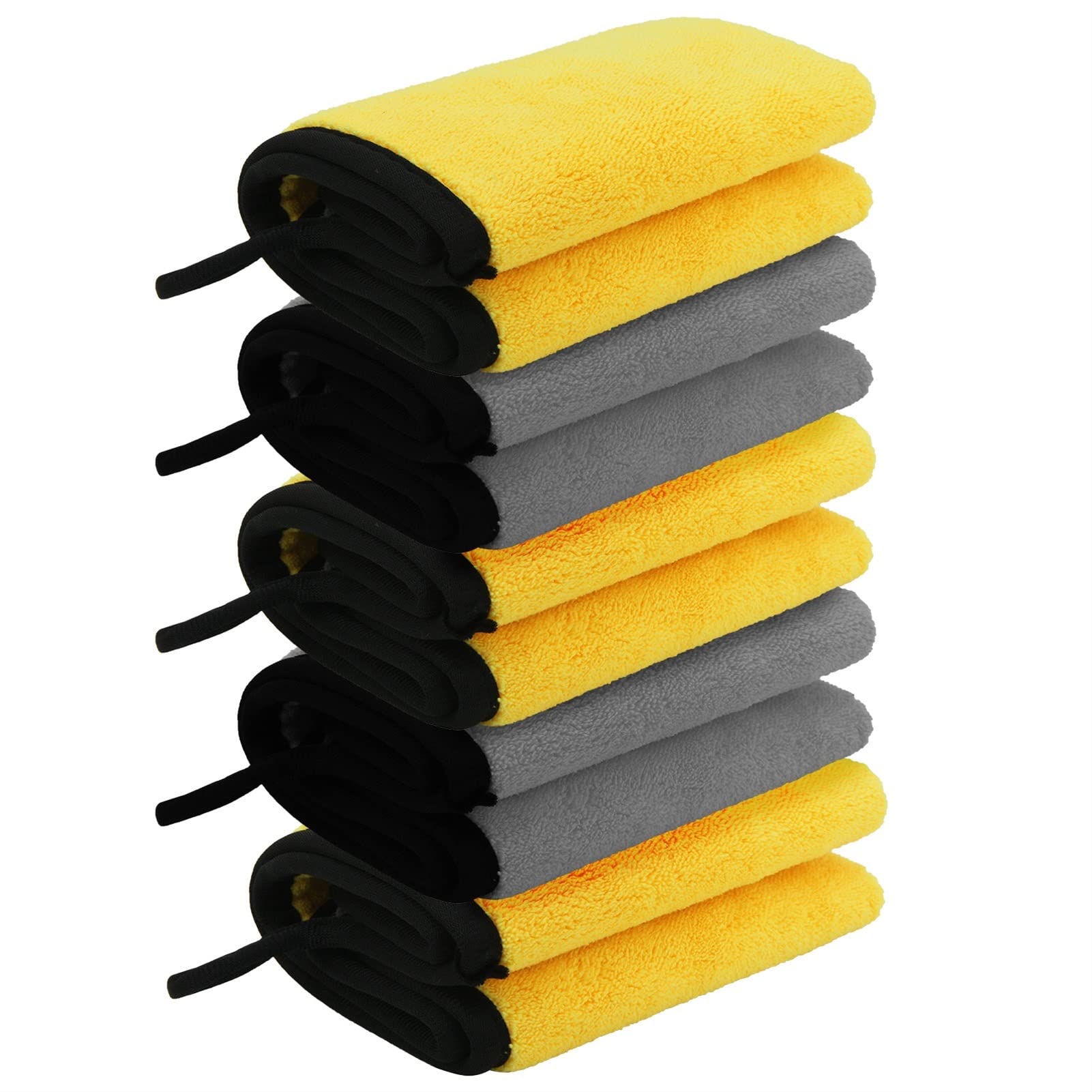 5pcs 500/600/800GSM Asciugamano in Microfibra Asciugamano in Microfibra per Auto Asciugamano per Lavaggio in Microfibra Pulizia Autolavaggio Asciugamano per Asciugatura Auto Detailing Qualità (Color