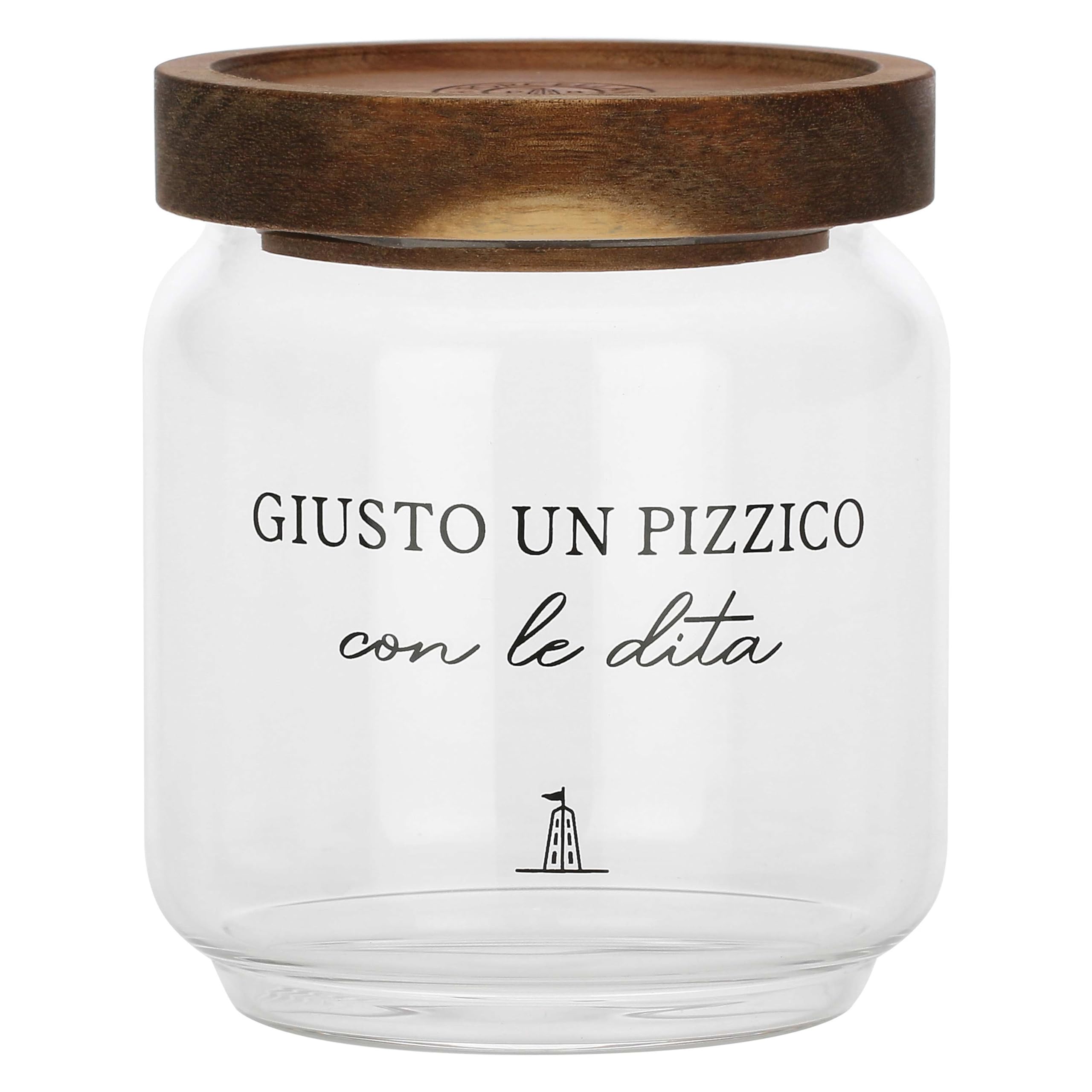 La Porcellana Bianca - I Garbati Collection Borosilicate Glass Salt Jar 400 ml Capacity