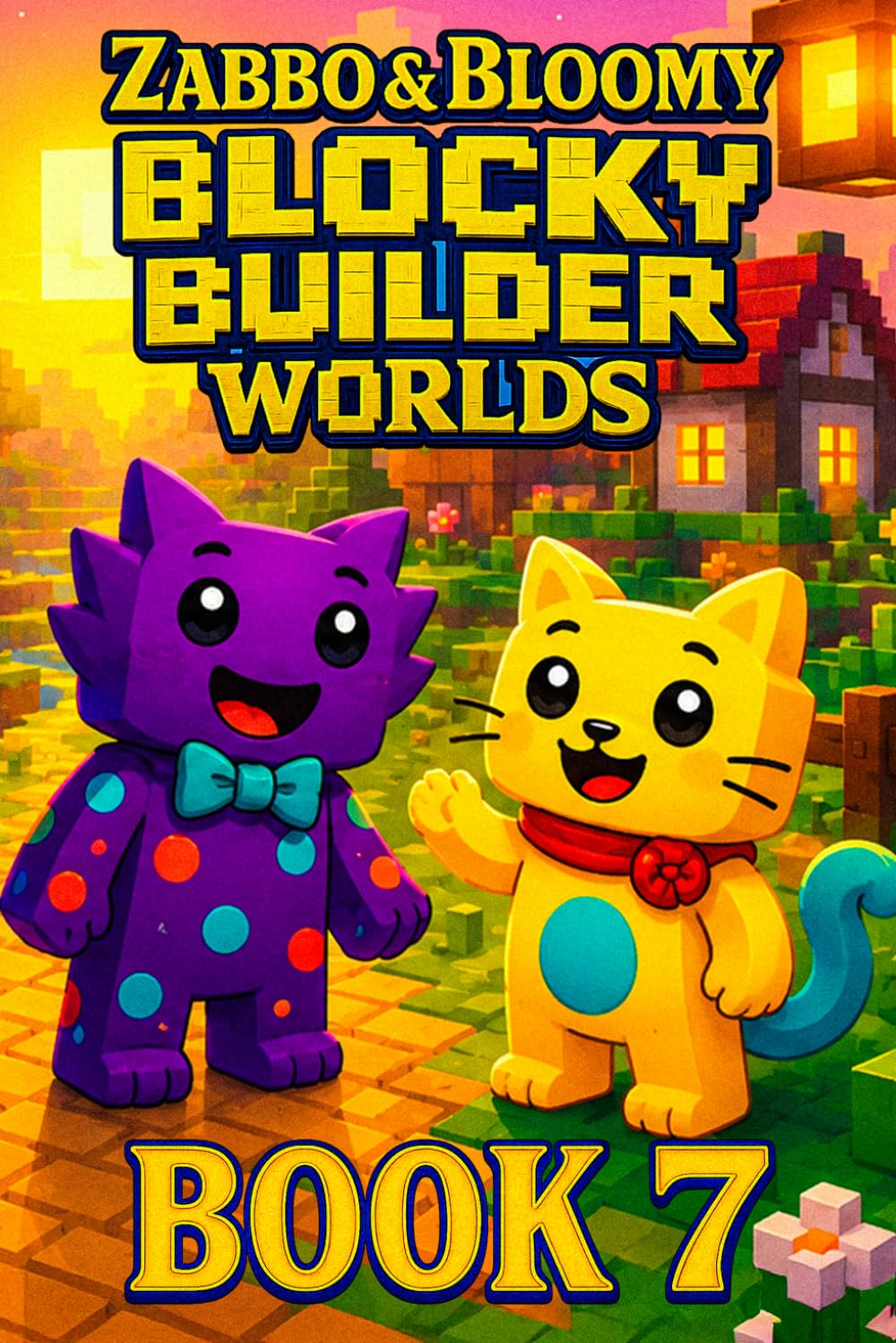 Zabbo & Bloomy’s Blocky Builder Worlds Adventure: A Heartwarming Tale of Pixel Storms, Brave Ideas, and the Courage to Try Again for Kids 6–10 (Zabbo ... Series (Story + Coloring for Kids 6–10))