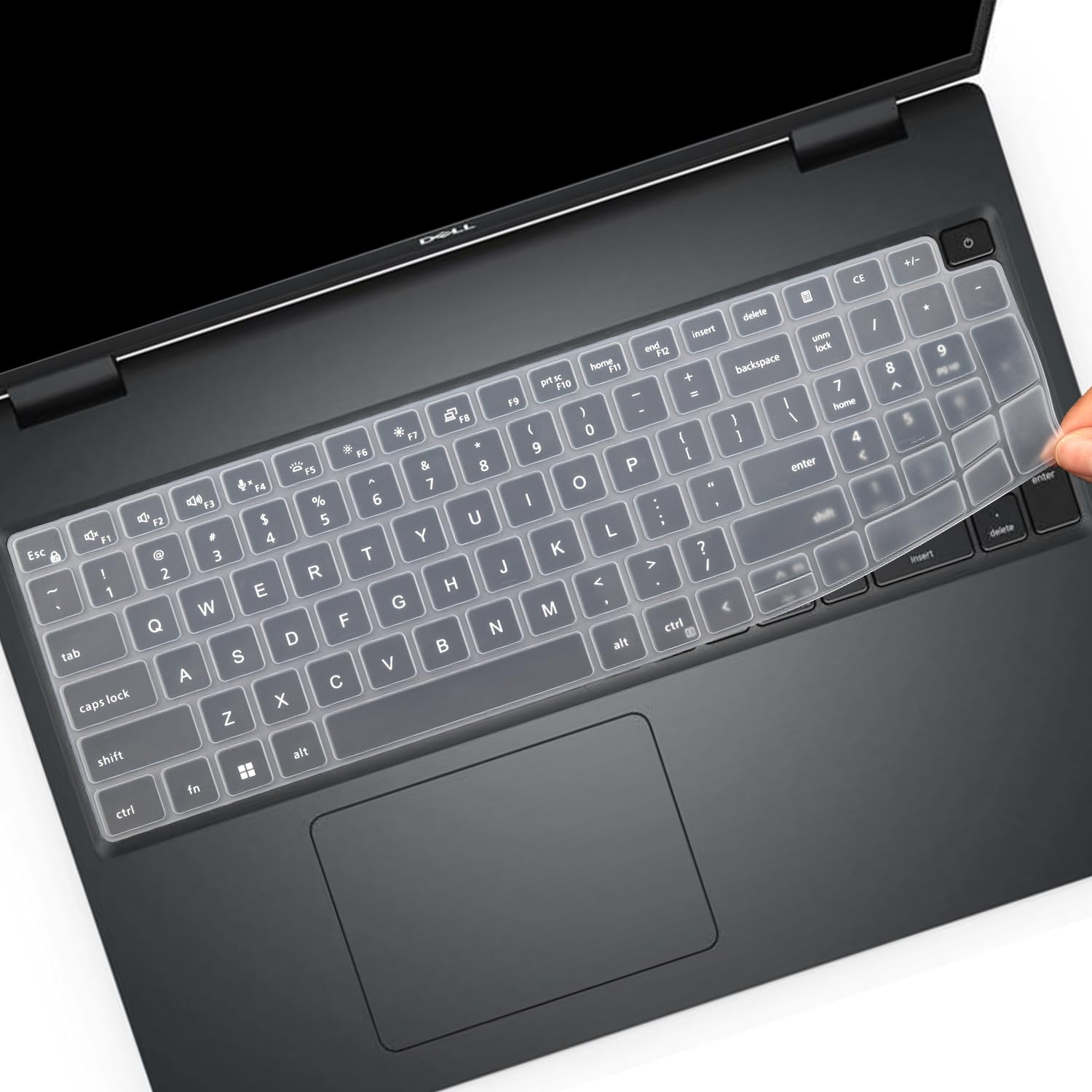 Keyboard Cover for Dell Precision 16 7670 7680 & Precision 7770 7780 16 17.3 Inch Laptop, Dell Precision 7000 Laptop Accessories Protective Keyboard Cover Skin-Clear