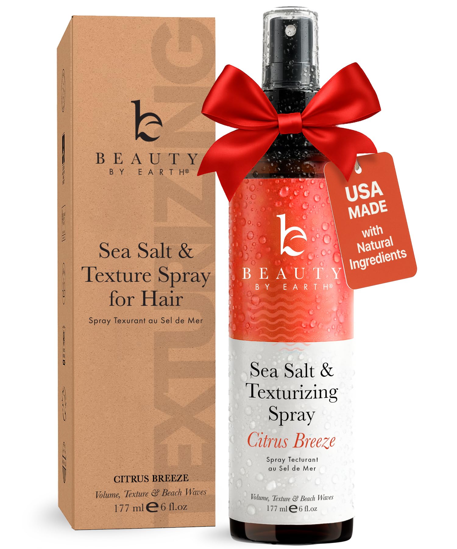 Sea Salt Spray for Hair - Texture Hair Spray for Men & Women, Seasalt Water for Beach Waves