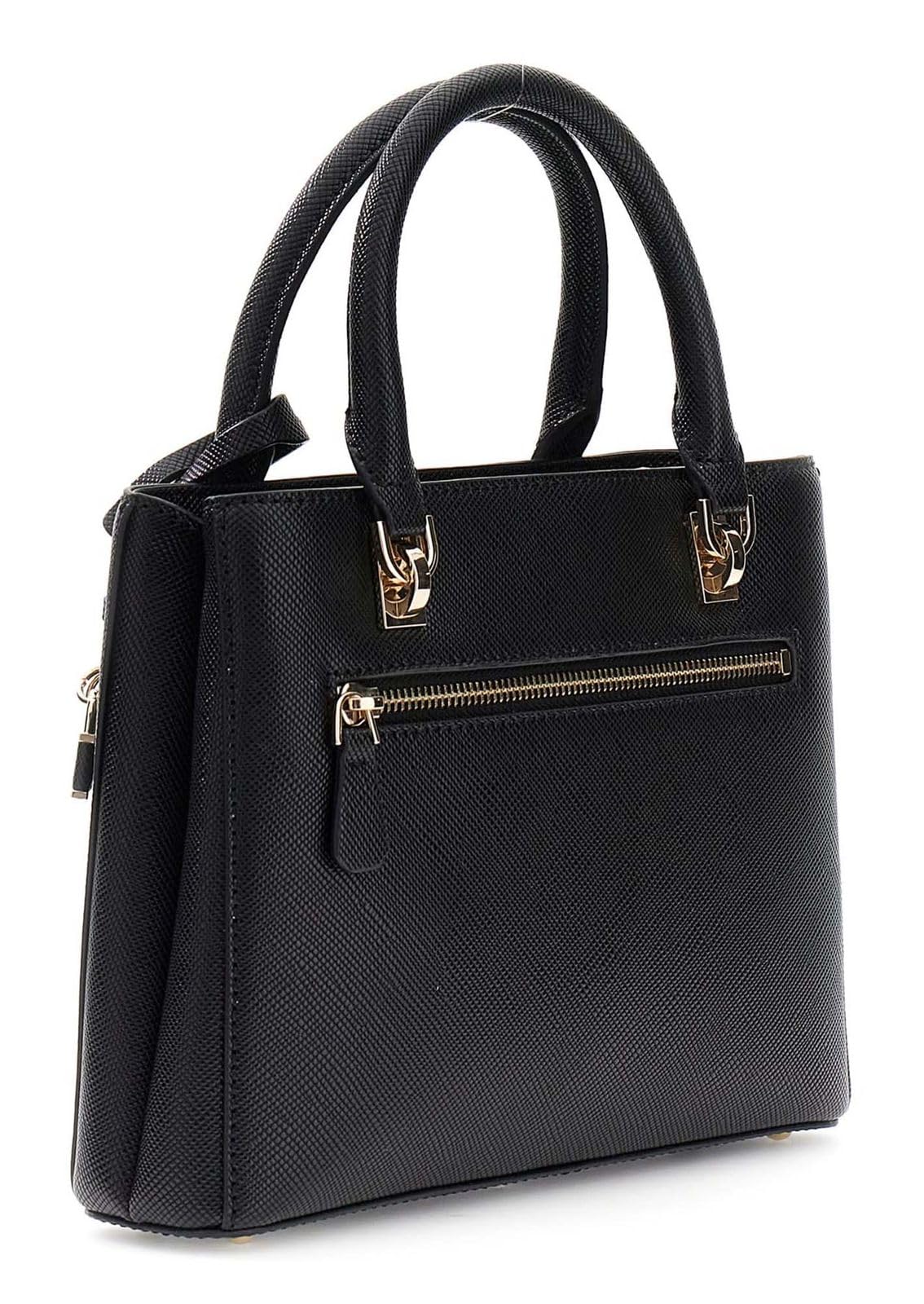 GUESS borsetta borsa a tracolla Noelle II Multi Compartment Satchel Black nero