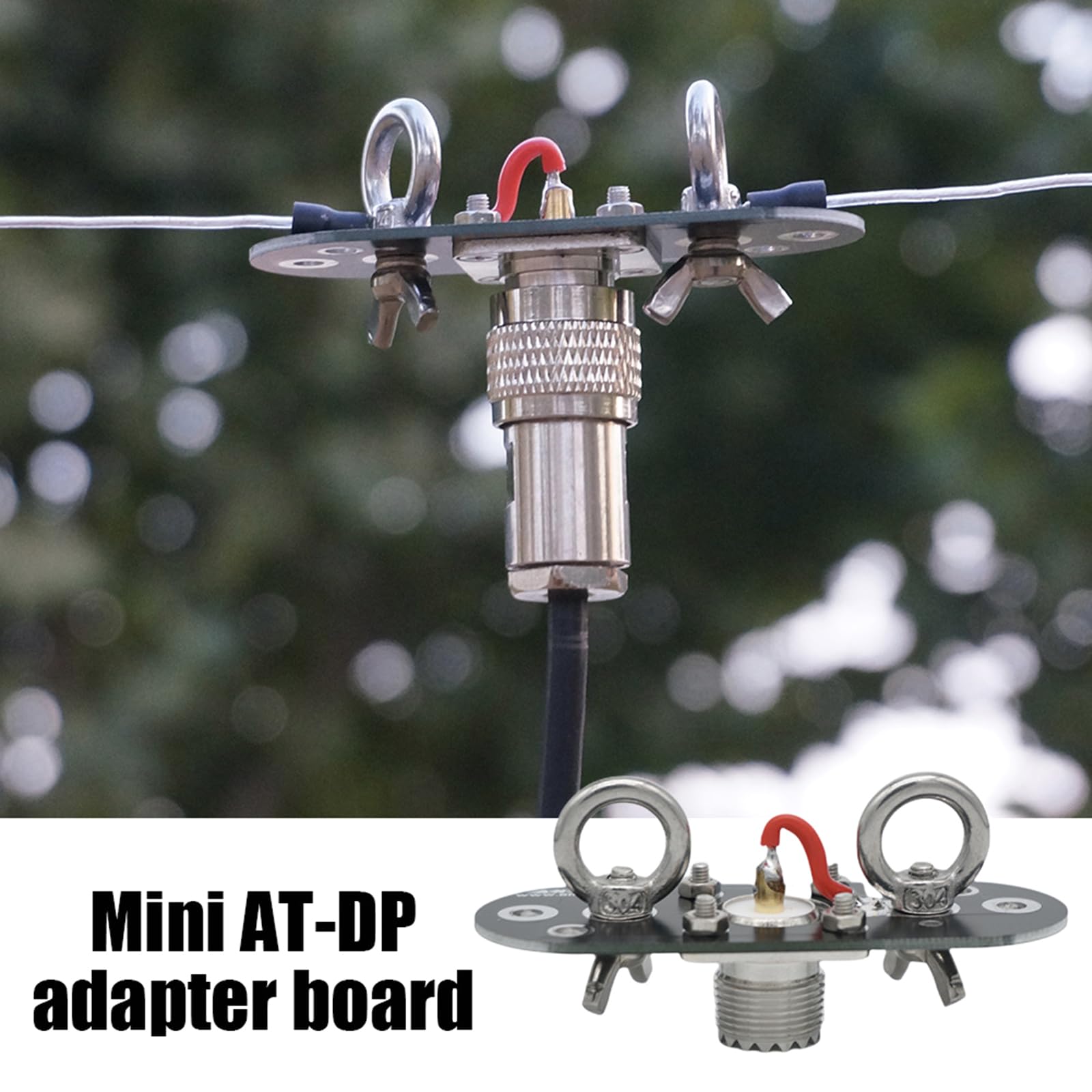 Aurgiarme Professional Antennas Setups Adapter Plate Easy to Use Antennas Adapter for Enhances Outdoor Shortwave