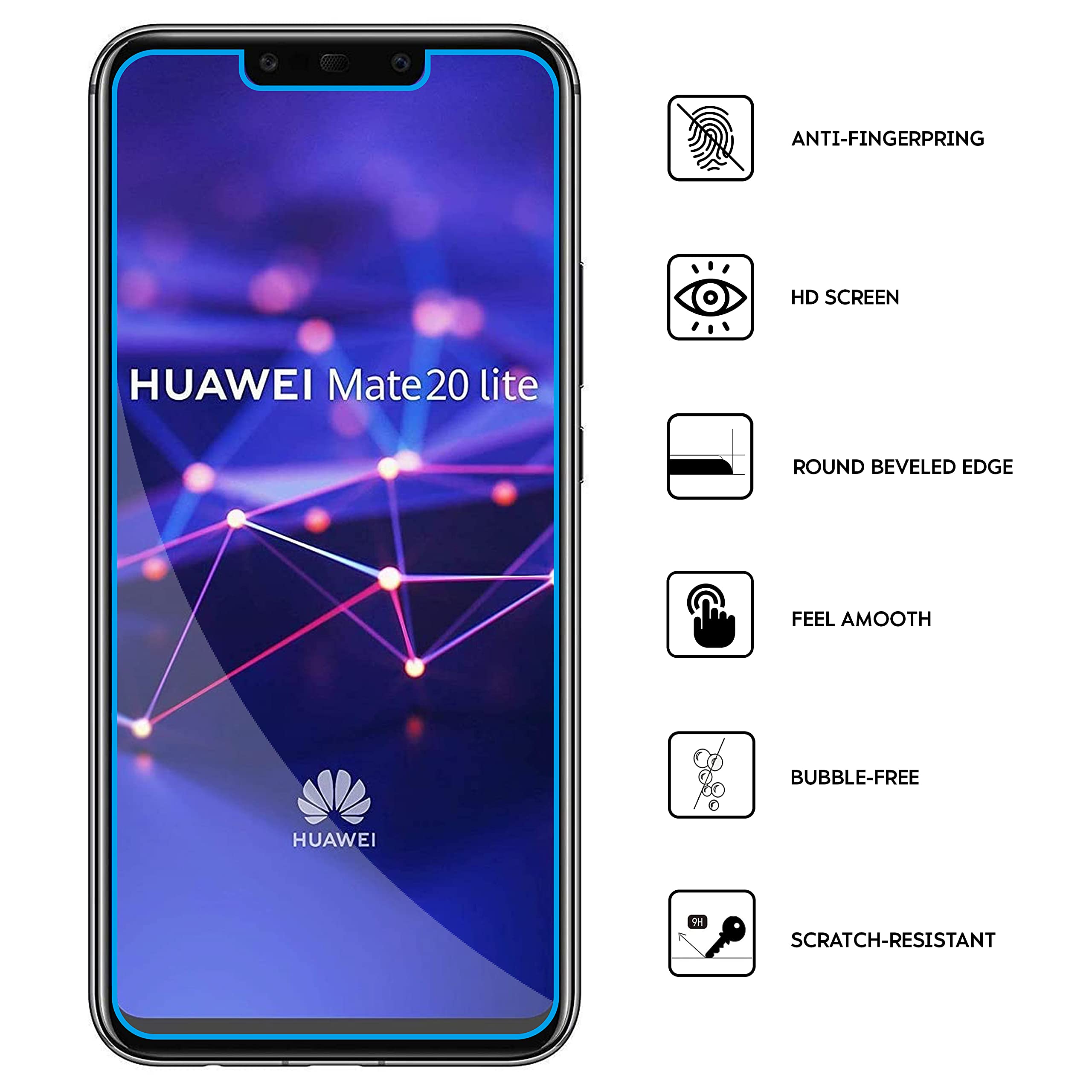 Pellicola Protettiva In Vetro Temperato Huawei Mate 20 X Foglio Protettivo In Vetro Temperato Durezza 9h