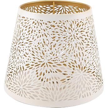 Metal Lampshade E14 E27 Lampshade with Tree Shade for Table Lamp and 13 x 19 x 15 cm Table Lamp Lamps Shade Art Hollow Design for Bedroom Decoration