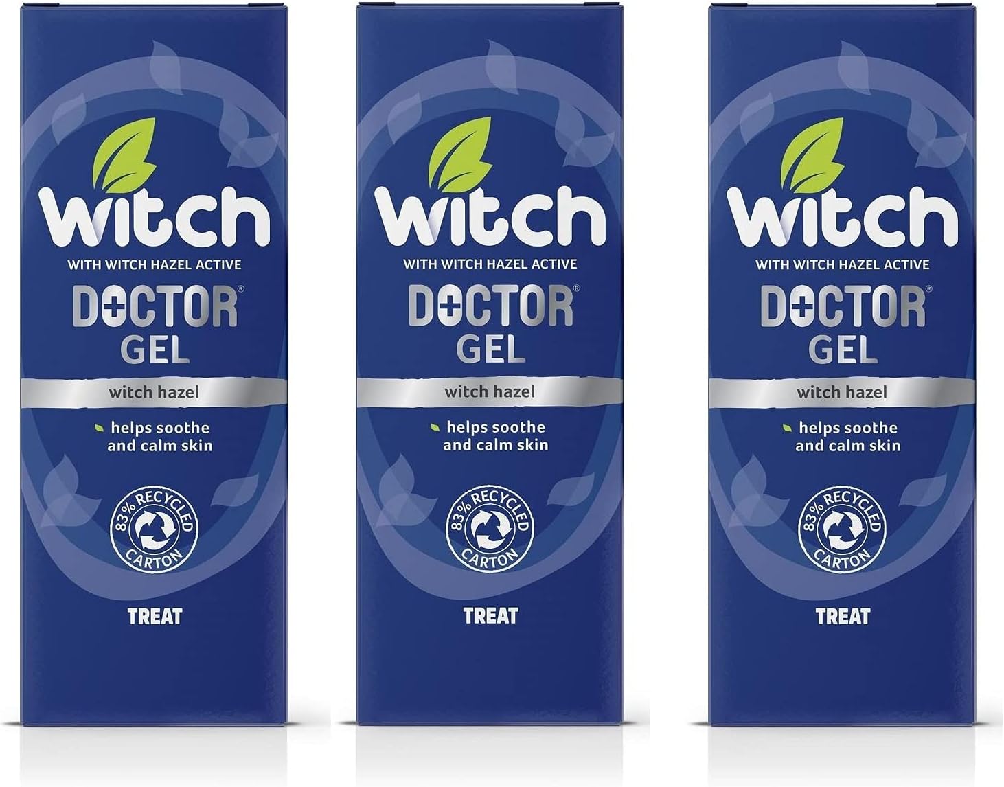 THREE PACKS of Witch Doctor Skin Soothing Gel 35g