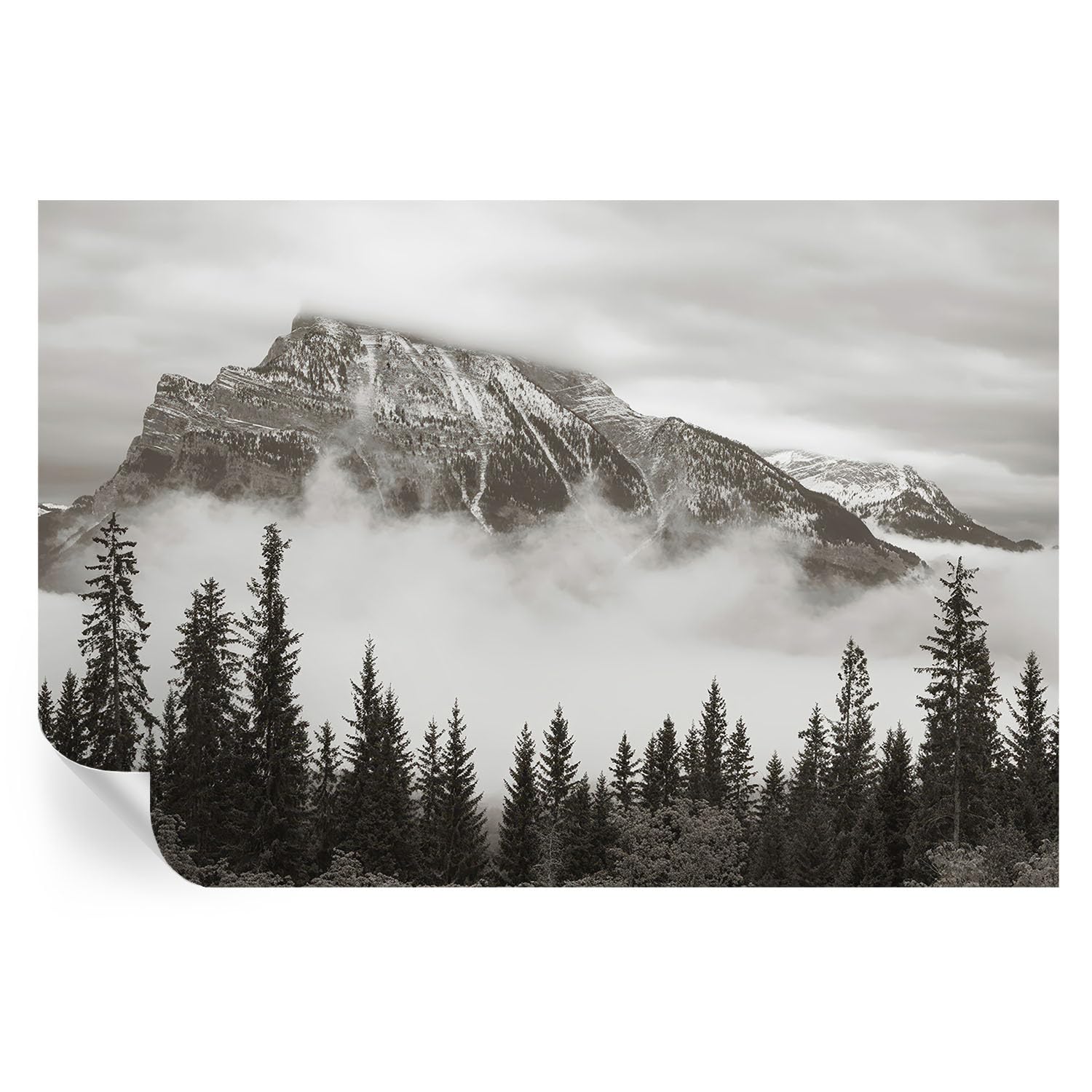 Murales de montaña adhesivos de 104x70 cm para decorar paredes del hogar