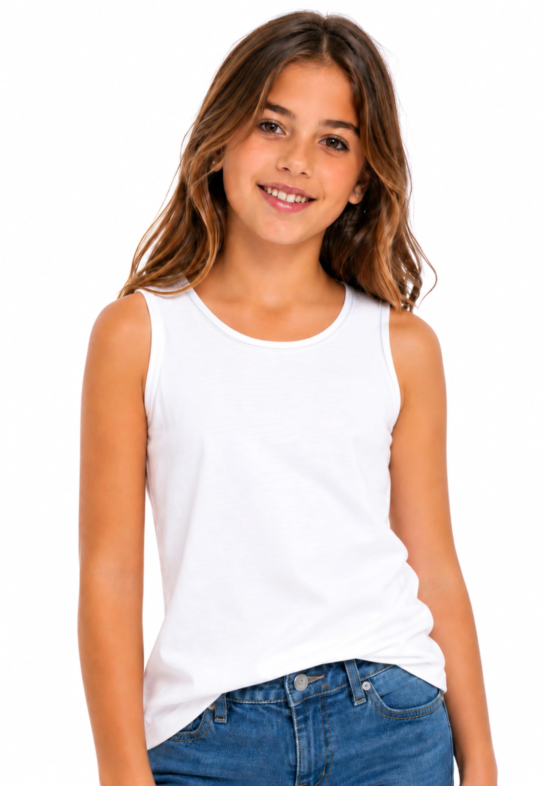 Intimitaly T-shirts et débardeurs pour garçon et fille en 100 % coton de qualité supérieure, respirant, hypoallergénique, de 3 à 14 ans, pour toutes les saisons