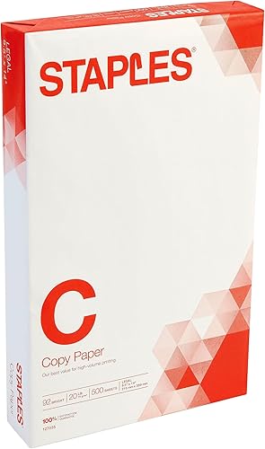 Vista 31 de Staples TRU RED Papel de copia, 8.5" x 11", brillo 92, papel de impresora de acabado liso, 20 libras, 500 hojas/resma, 3 resmas/cartón, blanco