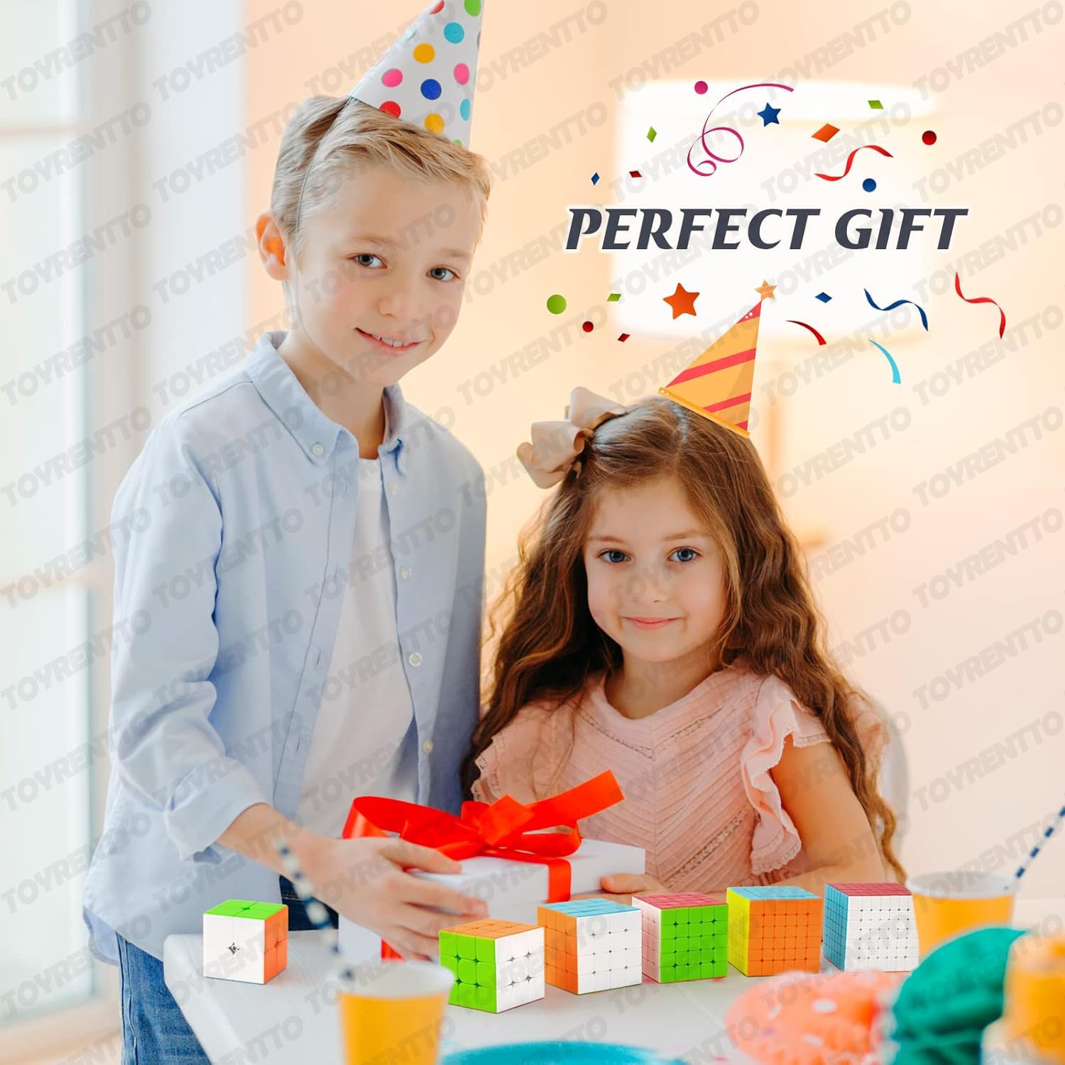 TOYRENTTO Moyu Meilong 2x2 Speed Cube Smooth Turning Stickerless Puzzle Toy for Beginners and Professionals High Performance 2x2 Cube for Kids and Adults 4