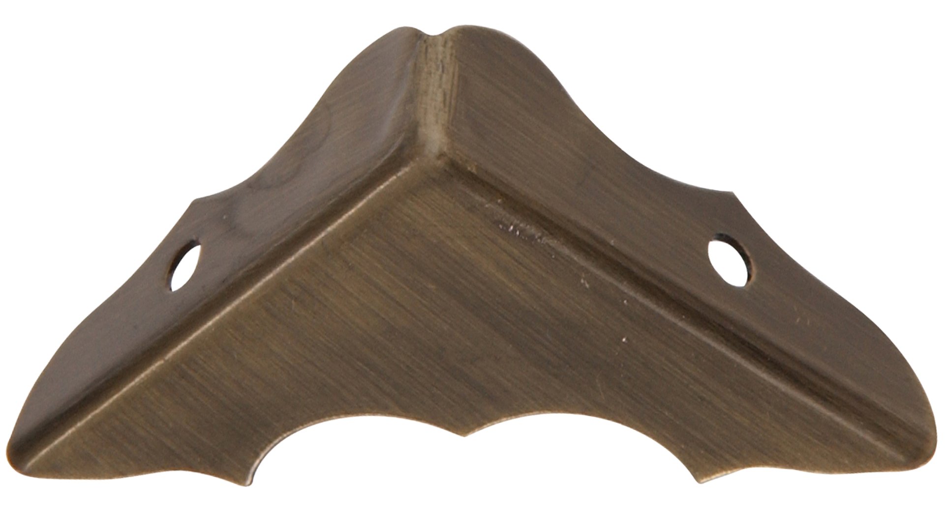 Laiton massif décoratif d'angle Hillman pour protection de coffre et renfort de meuble bois