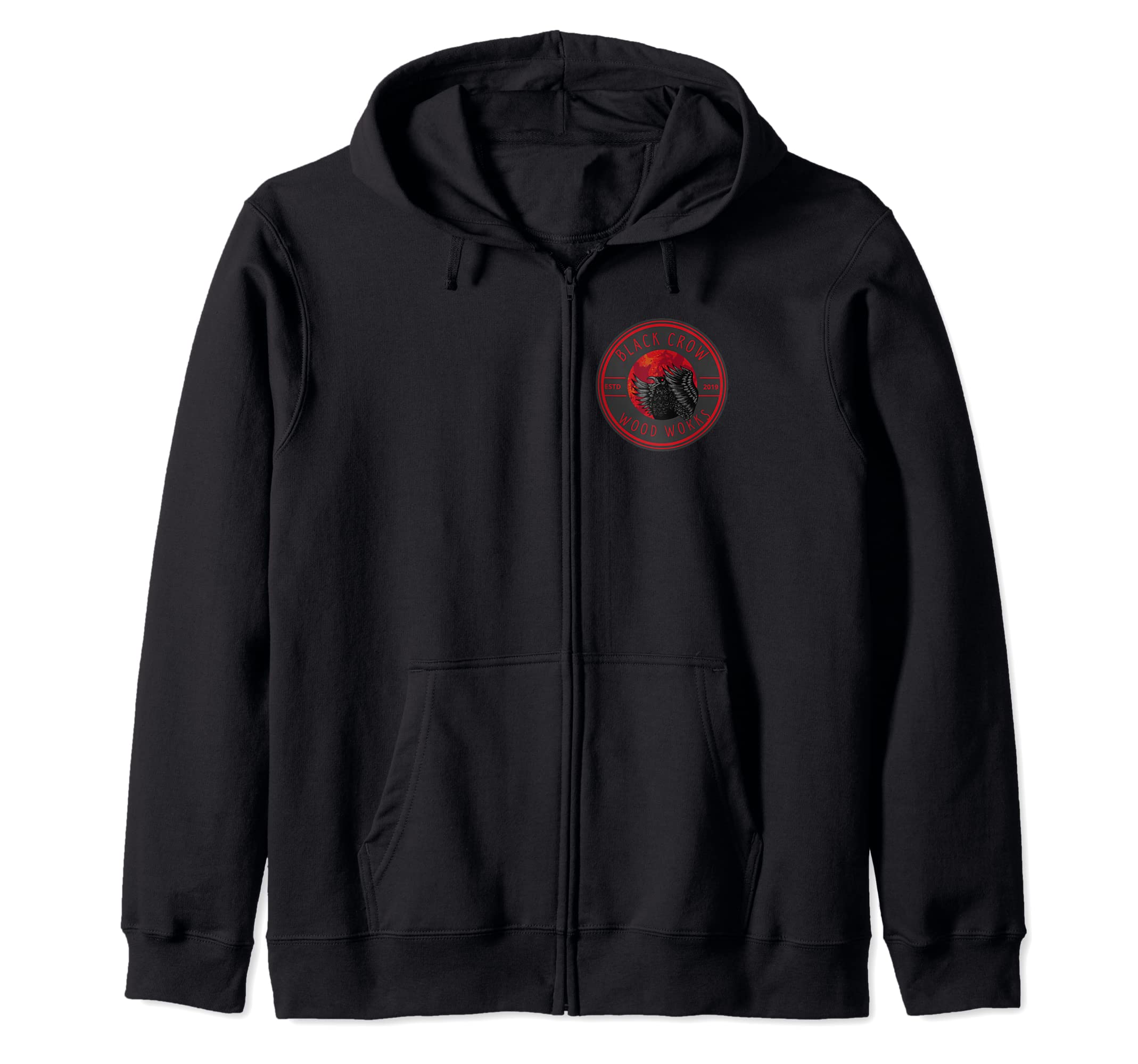 Black Crow Wood Works Zip Hoodie