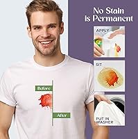 Vista 5 de Sonett Jabón líquido orgánico tradicional quitamanchas líquido, altamente eficaz contra marcas causadas por tinta, sangre, grasa y fruta, 4 onzas