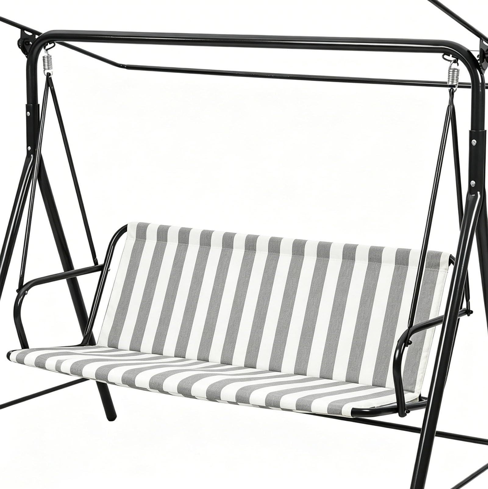 WFXXZL Swing Seat Cover Replacement, 600D Thickened Oxford Cloth Outdoor Swing Cushion Covers for 2/3 Seater Patio porch Garden Bench Swings(Light gray,47.2 * 18.5 * 18.5in)