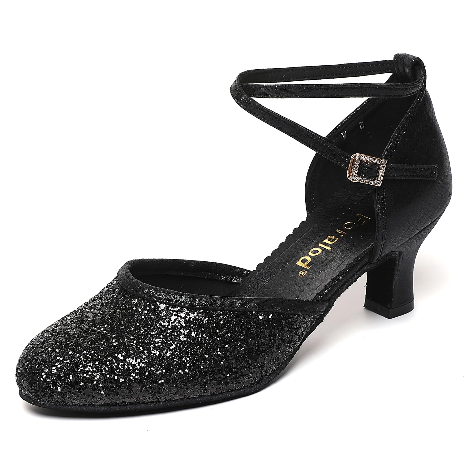 Character Shoes for Women, Woman Ballroom Dance Shoes, 1920s Flapper Shoes, Latin, Salsa, Party Dress Shoes Low Heels, Ankle Strap Pumps-image-24